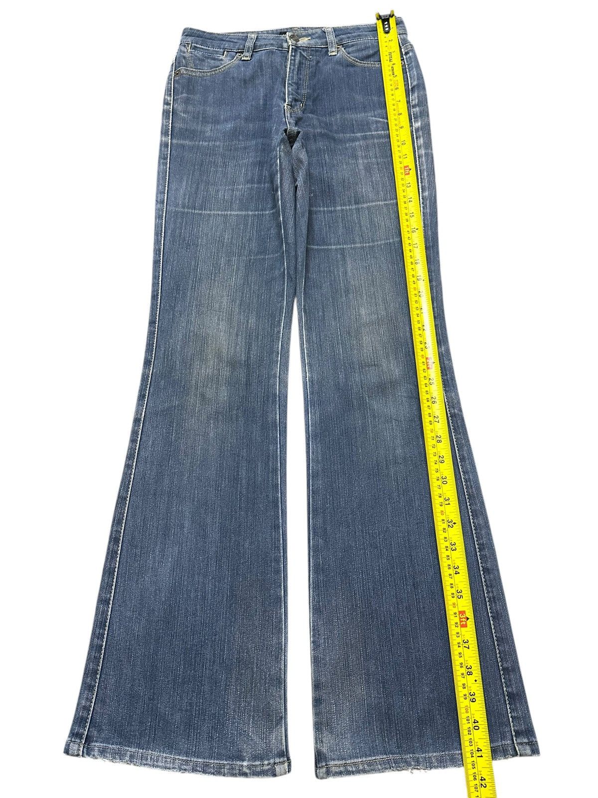 Japanese Brand Vintage Japanese Brand Blue Faded Wash Whiskers Bootcut Jean Size US 28 / EU 44 - 10 Thumbnail
