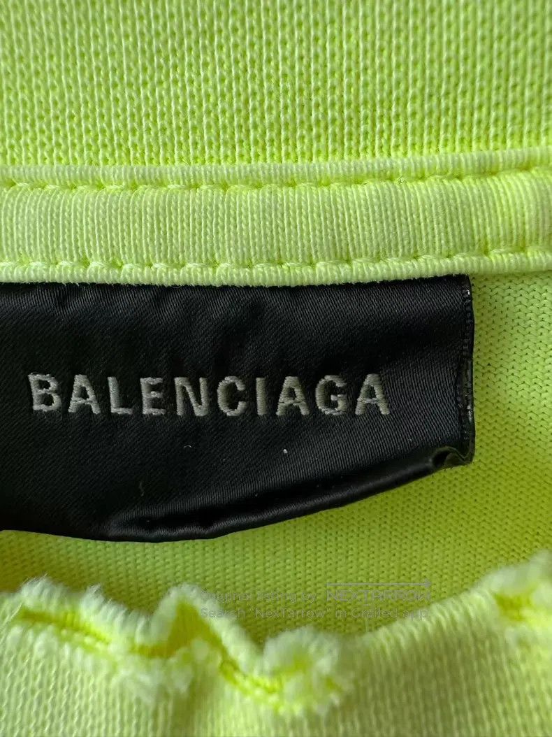 Balenciaga Balenciaga Yellow Tape Short Sleeve M Size US M / EU 48-50 / 2 - 5 Thumbnail