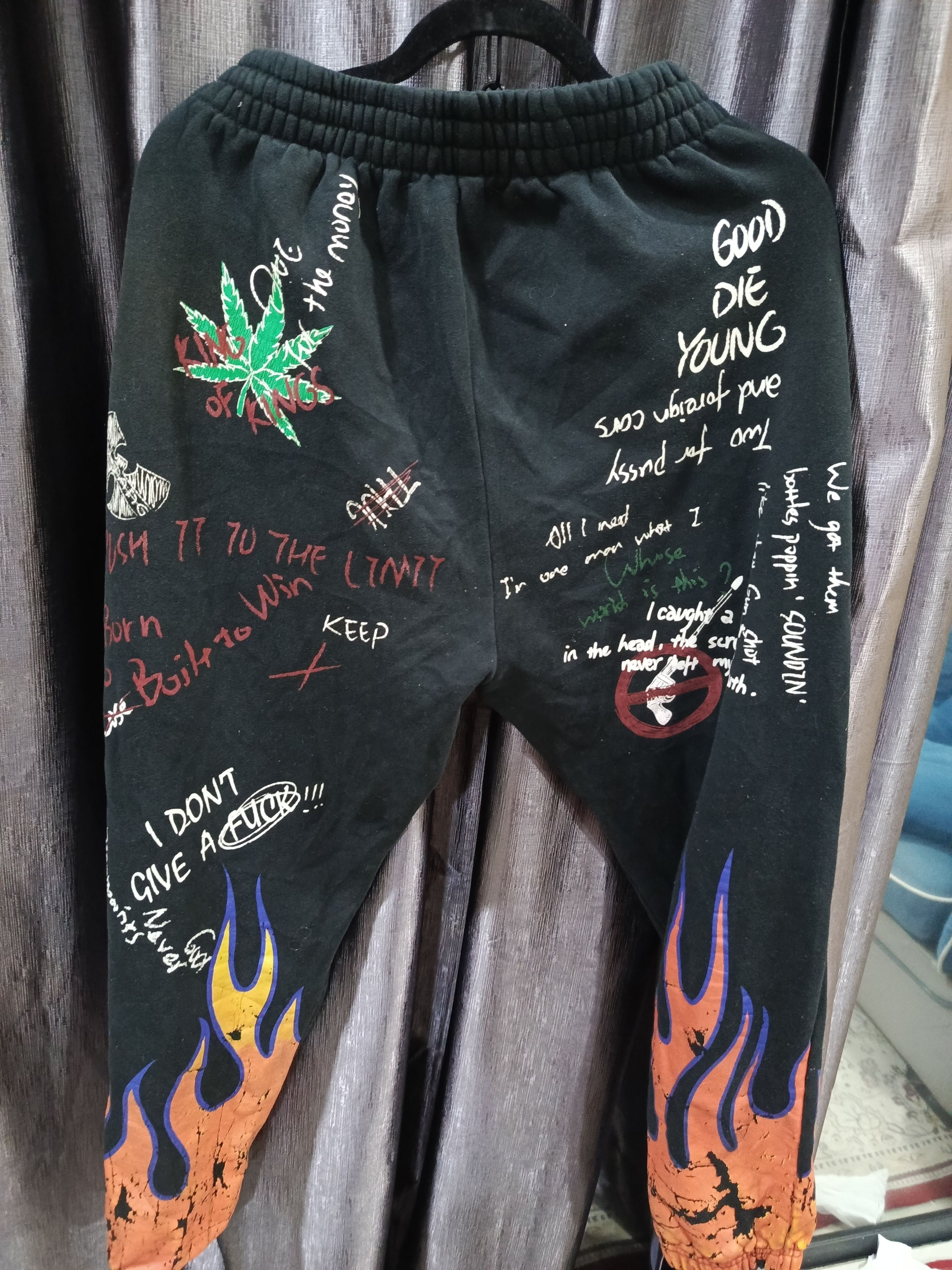 Japanese Brand Flying Ninety (FNTY). These are black heavyweight sweatpants Size US 33 - 6 Thumbnail