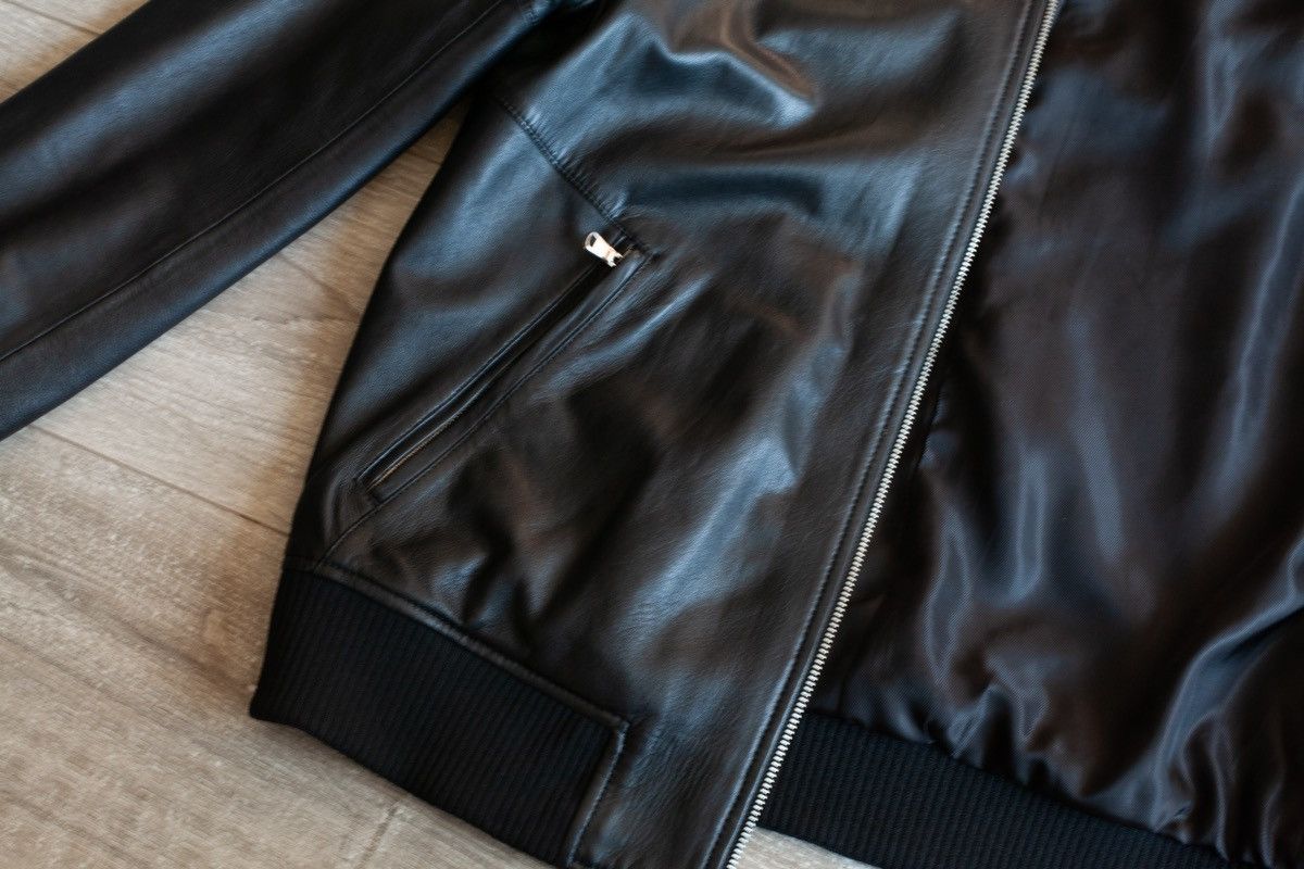 Calibre Leather Bomber Jacket Size US M / EU 48-50 / 2 - 2 Thumbnail