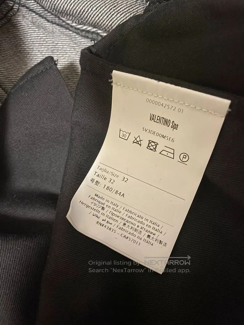Valentino Valentin Black Gray Denim Jeans. Size US 32 / EU 48 - 5 Thumbnail