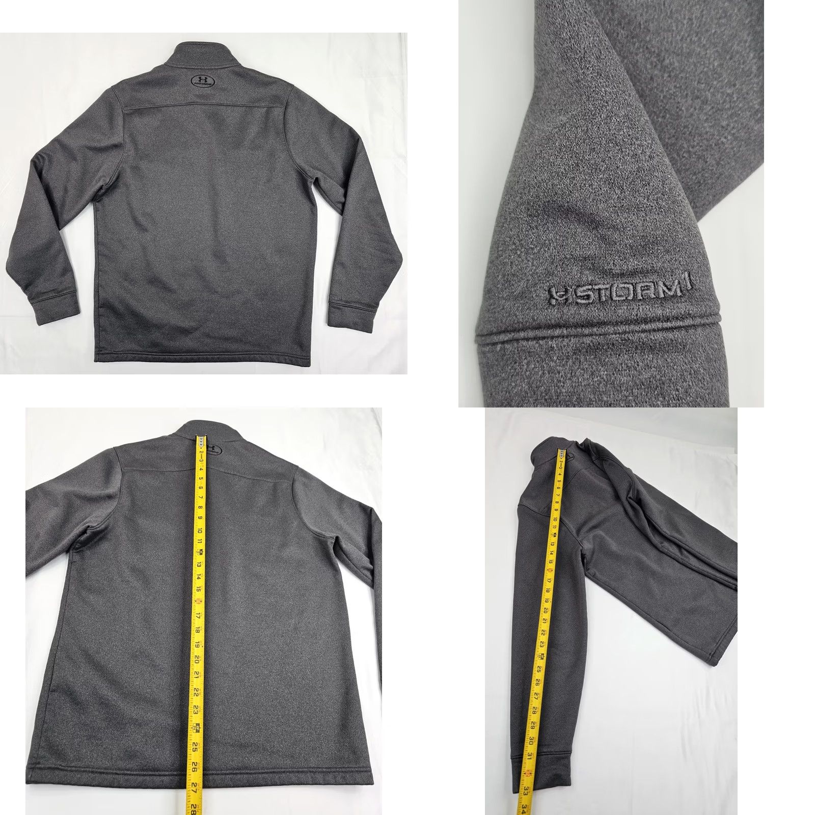 Under Armour Under Armour Storm 1/4 Zip Pullover Mens M Gray Mock Neck Sweatshirt Loose Fit EUC Size US M / EU 48-50 / 2 - 8 Thumbnail