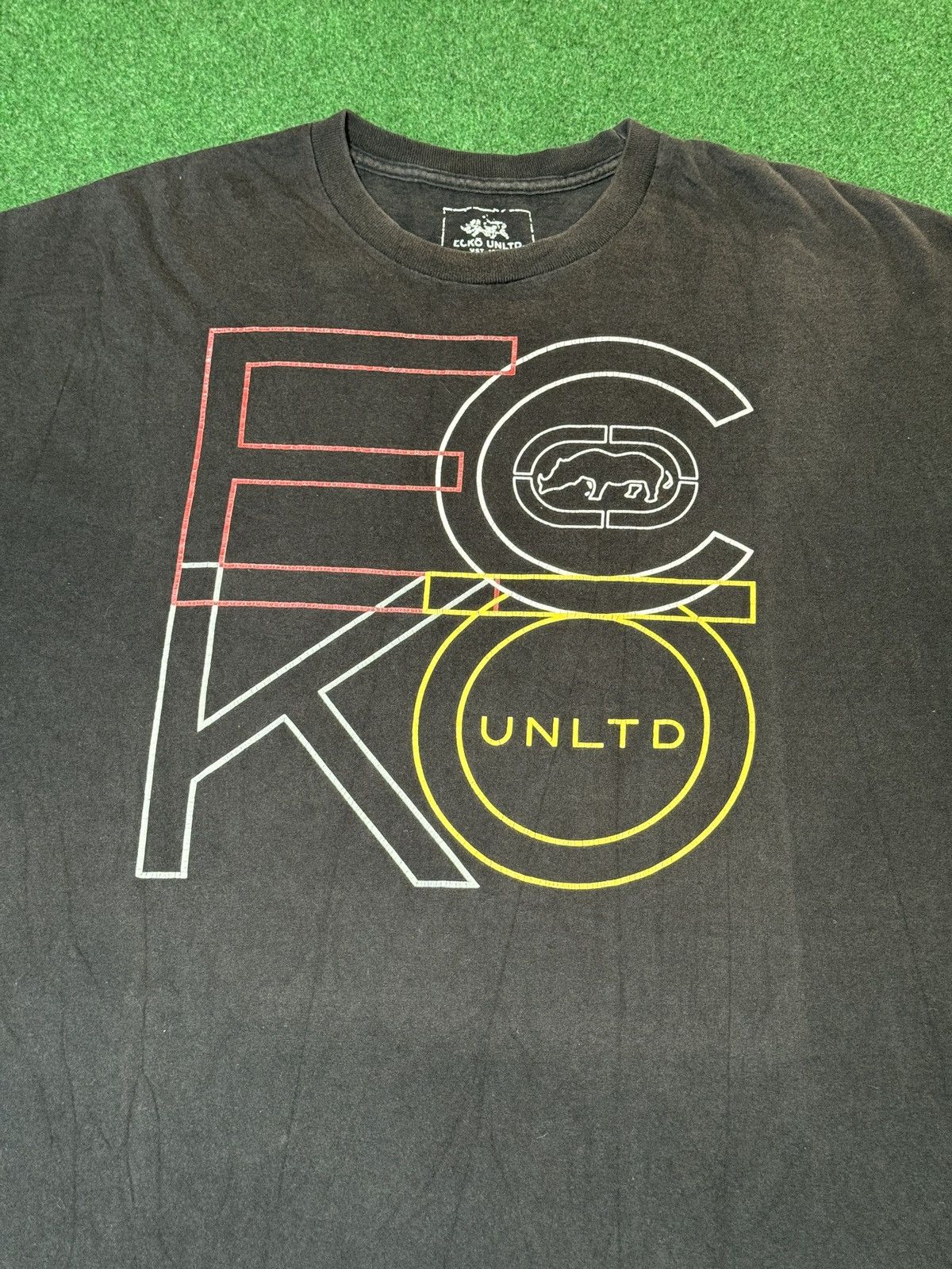 Ecko Unltd. Y2K Ecko Unltd Hip Hop Mens XL Black Graphic T Shirt Size US XL / EU 56 / 4 - 2 Thumbnail