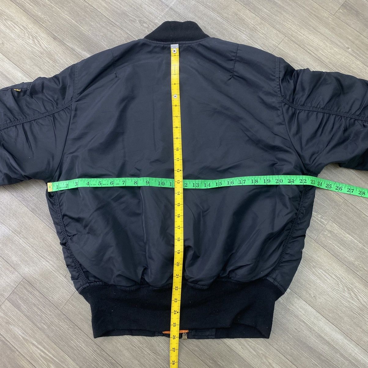 Alpha Industries Vintage Alpha Industries MA-1 Black Military Bomber Jacket Size US M / EU 48-50 / 2 - 15 Thumbnail