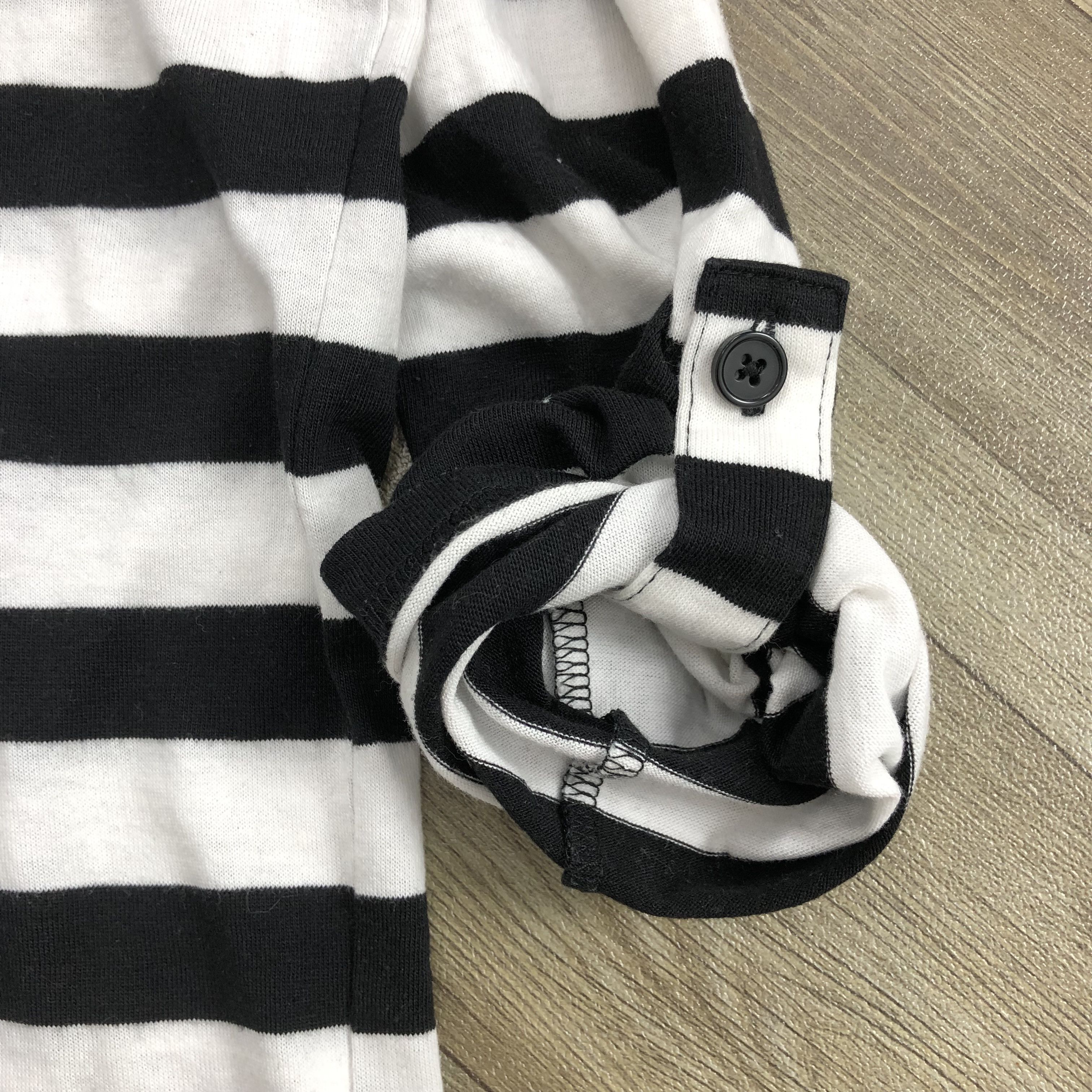 If Six Was Nine 2000s Durante Poem Cross Lgb Punk Goa Striped LongSleeve Size US M / EU 48-50 / 2 - 9 Thumbnail