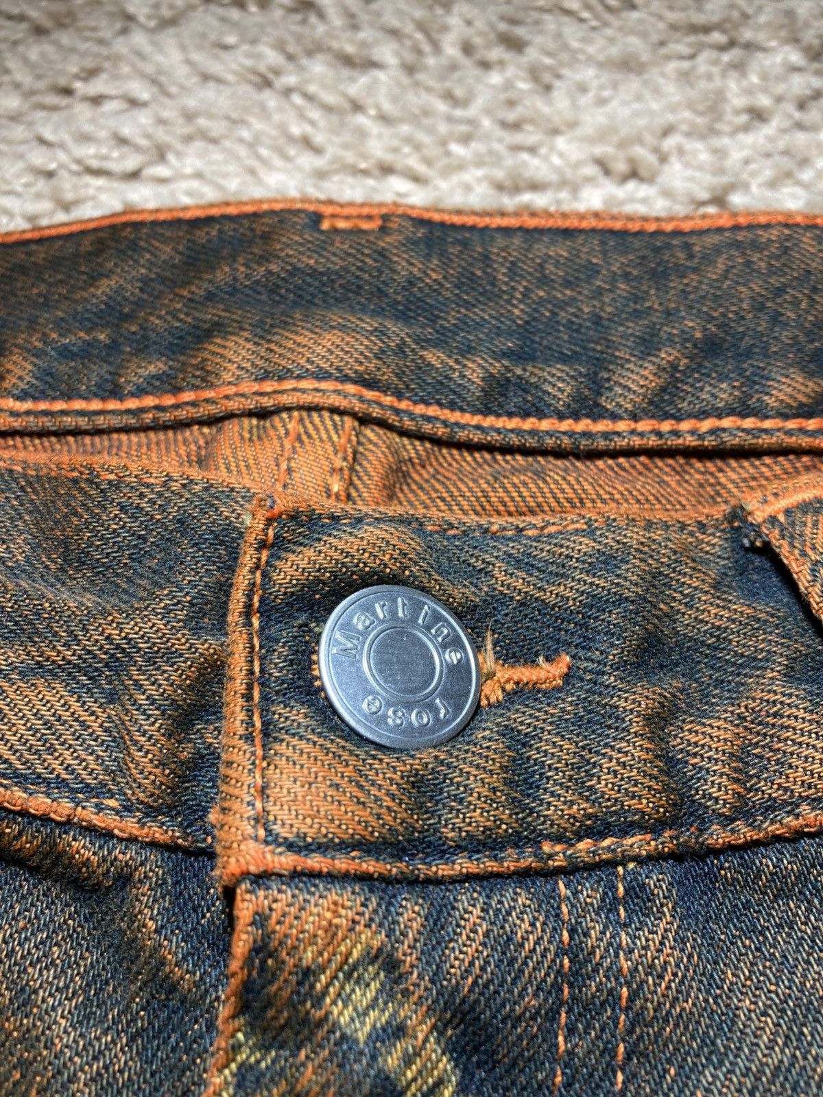 Martine Rose New SS25 Martine Rose Brown Rust Laser Relaxed Jeans 2025 MR Size US 30 / EU 46 - 5 Thumbnail