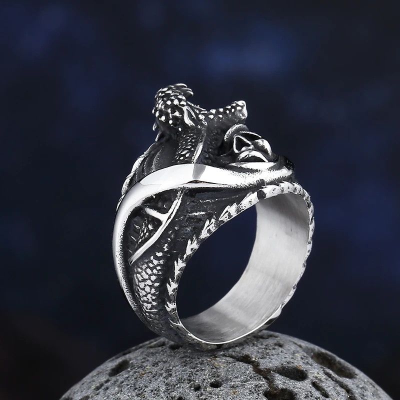 Japanese Brand × Jewelry × Vintage The Skull With Snake Ring Size ONE SIZE - 3 Thumbnail