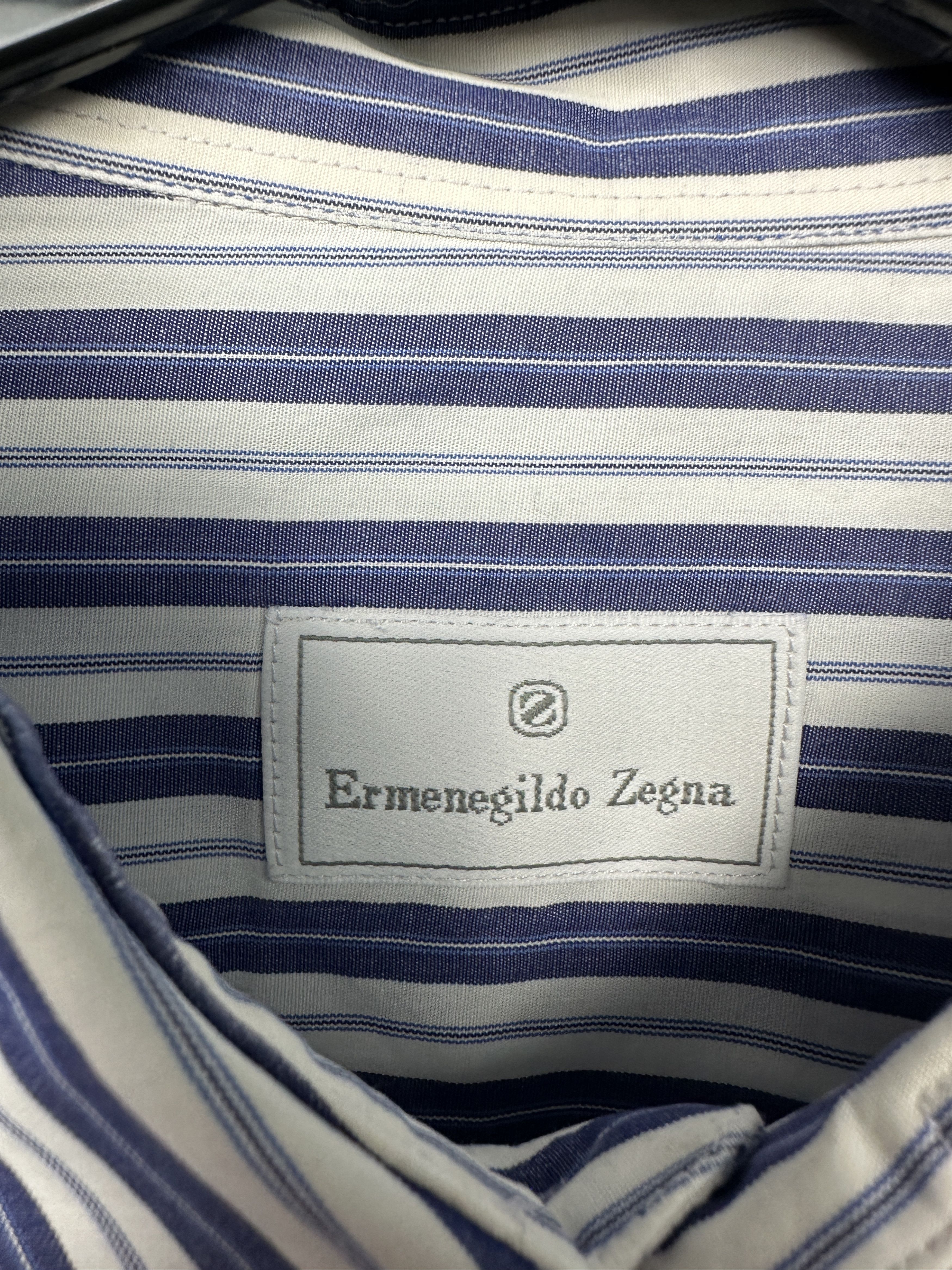 Ermenegildo Zegna Ermenegildo Zegna Vintage Mens Long Sleeve Shirt Size US XL / EU 56 / 4 - 3 Thumbnail