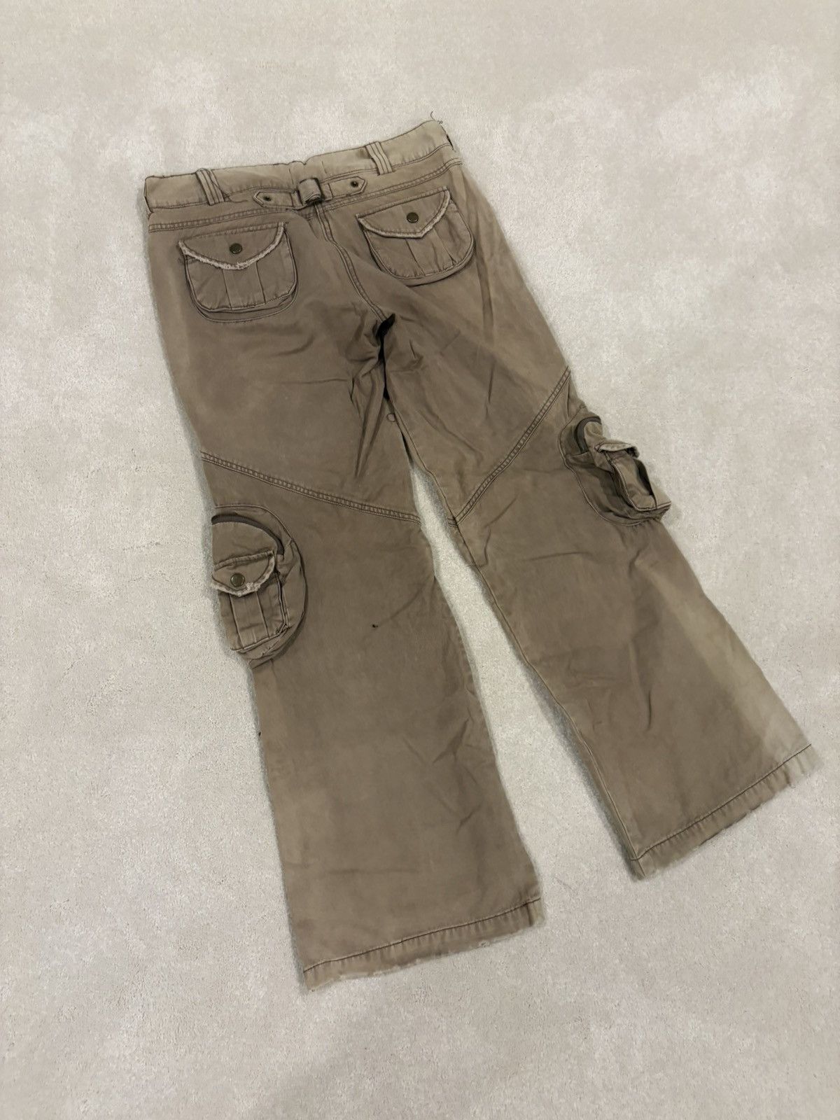 Japanese Brand VERTGARMENTS Wide Leg Canvas Cargo Pants Size US 32 / EU 48 - 8 Thumbnail
