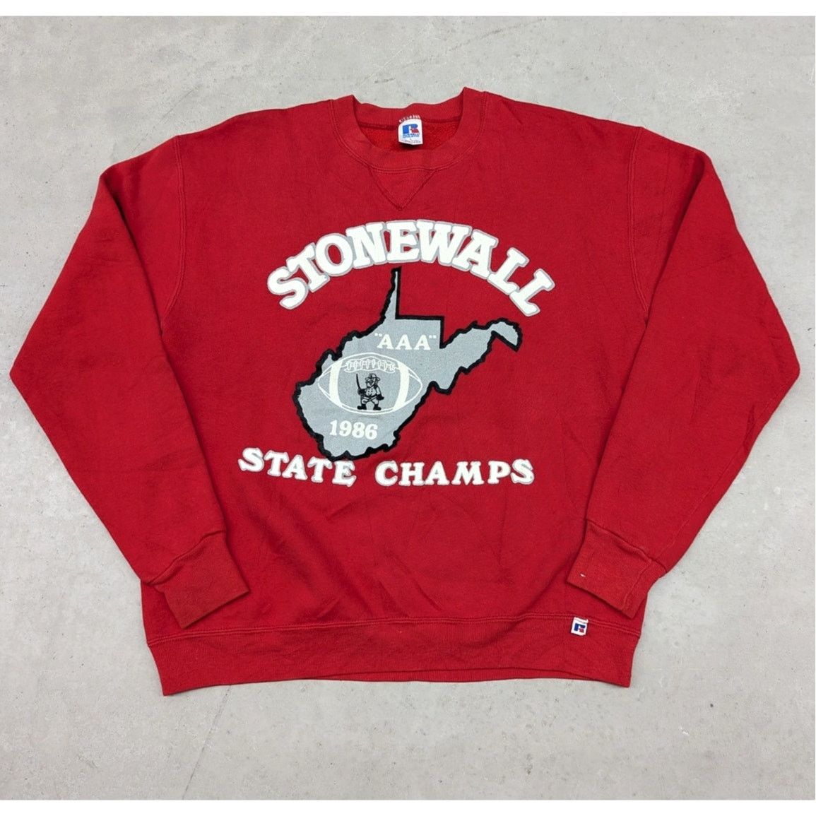 AAA × Russell Athletic × Vintage Vintage Stonewall AAA State Champs Russel crew neck sweater Size US L / EU 52-54 / 3 - 1 Thumbnail