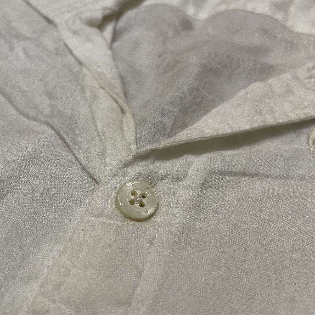 Tornado Mart Tornado Mart Button Up Slim Fit Shirt Rose Embroidery Size US M / EU 48-50 / 2 - 5 Thumbnail