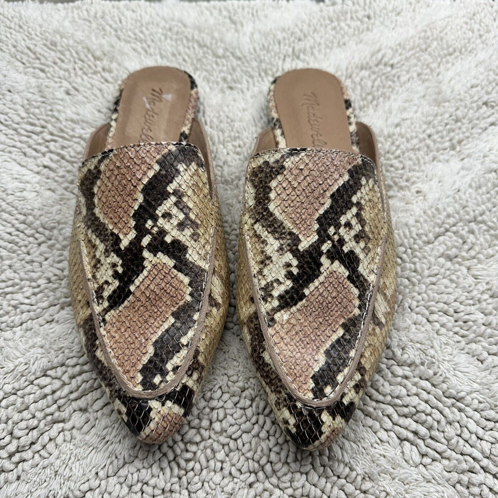 Madewell Madewell Frances Skimmer Mule Snake Embossed Leather US 6.5 Size US 6.5 / IT 36.5 - 1 Thumbnail