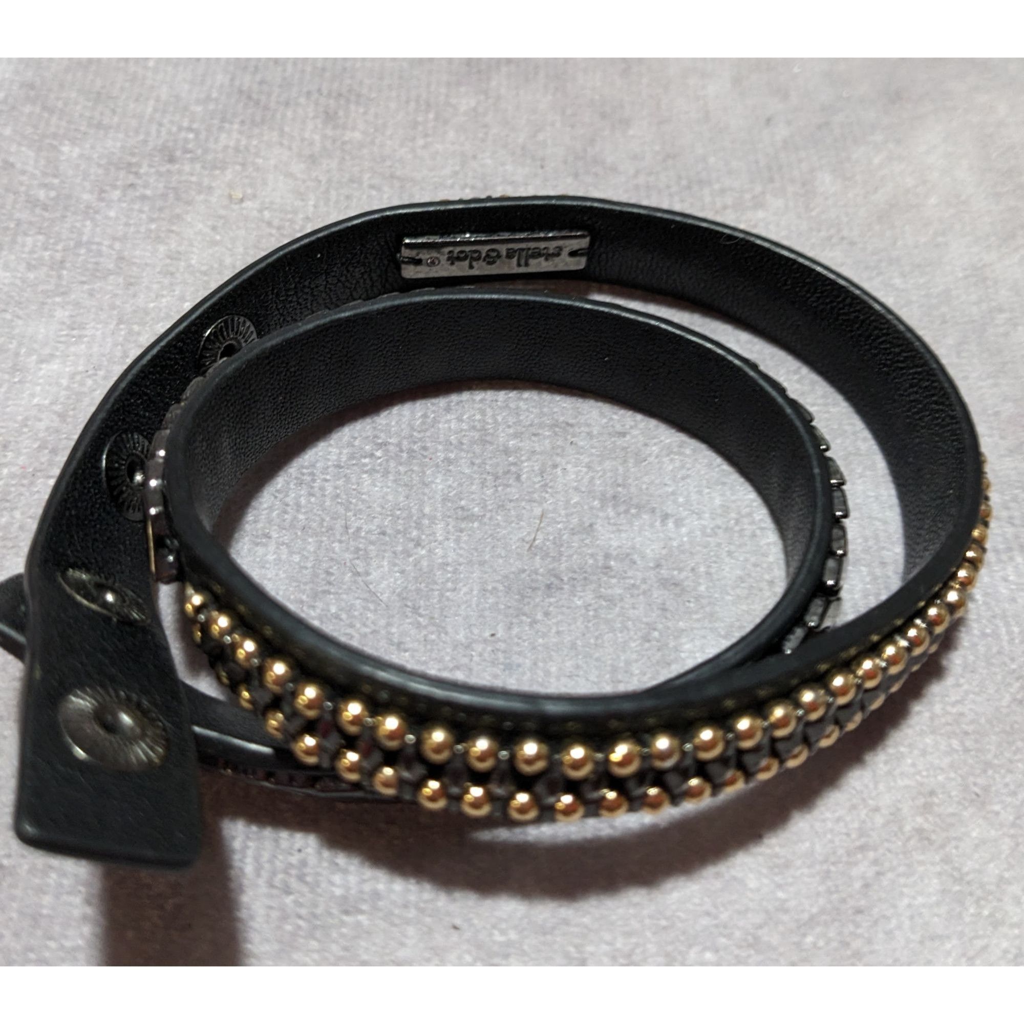 Other Stella & Dot Black Gilded Path Wrap Bracelet Size ONE SIZE - 8 Thumbnail