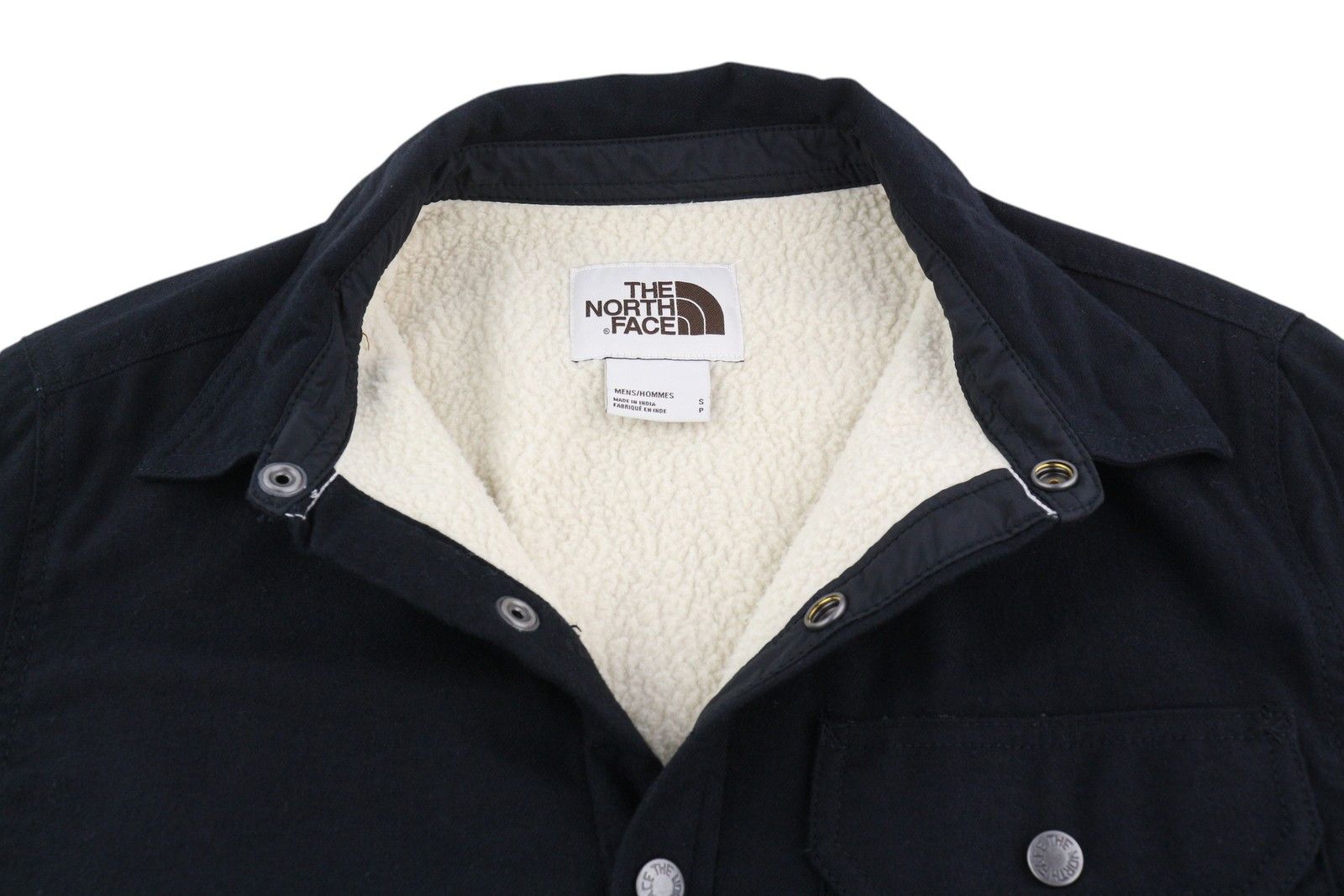 The North Face CAMPSHIRE S Black Overshirt Fleece Lined Snap Buttons 84366 Size US S / EU 44-46 / 1 - 4 Thumbnail