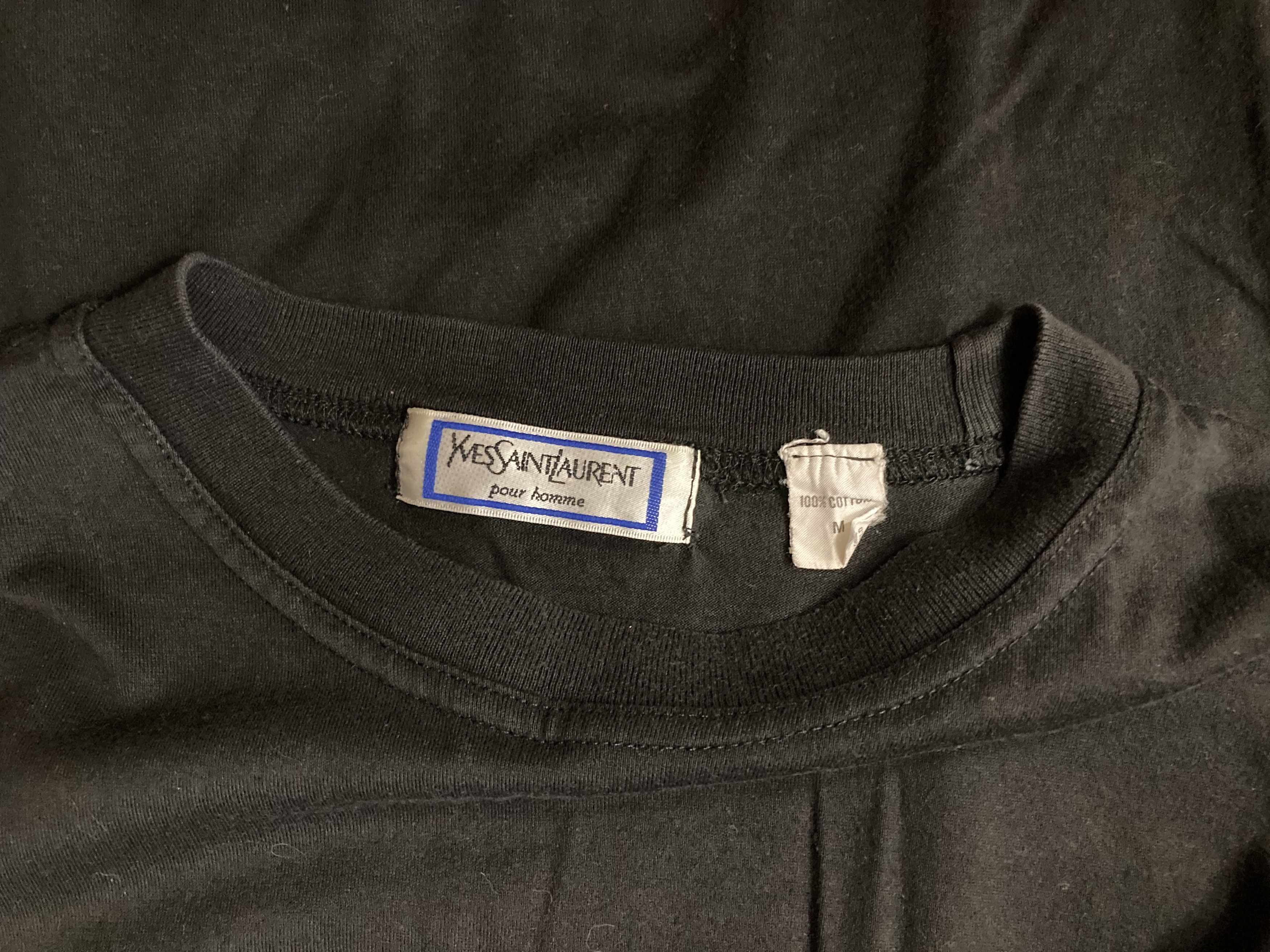 Yves Saint Laurent Vintage Yves Saint Laurent Embroidered Logo Basic Tees Size US M / EU 48-50 / 2 - 3 Thumbnail