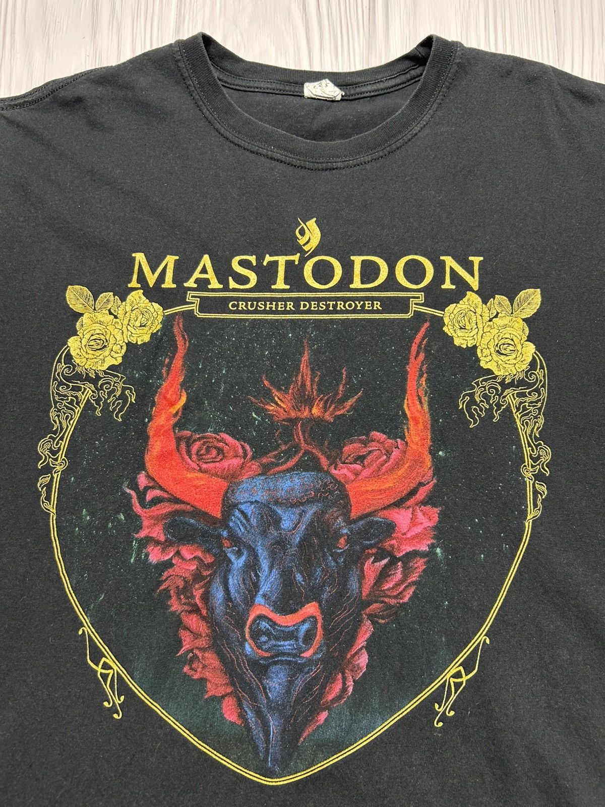 Band Tees Vintage Mastodon Crusher Destroyer Band T-Shirt Size US XL / EU 56 / 4 - 5 Thumbnail