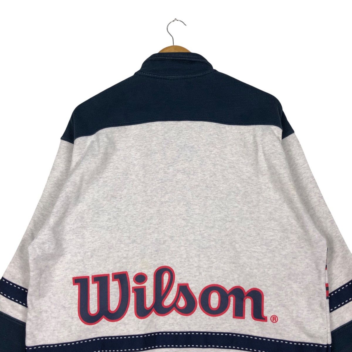 Japanese Brand × Vintage × Wilson Vintage Wilson Sweatshirt Big Logo Spell Out Streetwear Size US M / EU 48-50 / 2 - 9 Thumbnail