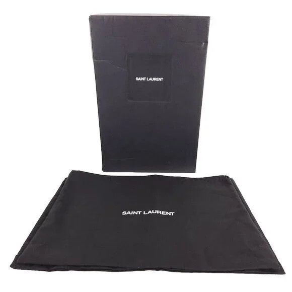 Saint Laurent Paris Saint Laurent Lou Ankle Boot 36 6 Metallic Leather Gun Metal Size US 6 / IT 36 - 10 Thumbnail