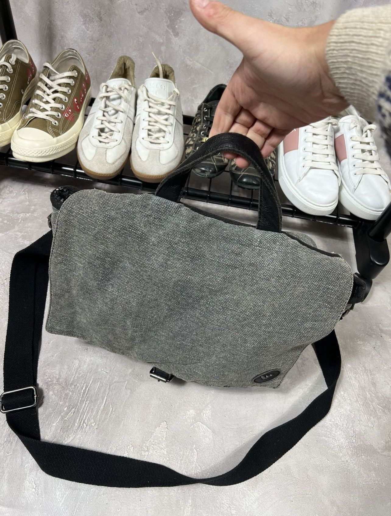 Armani Vintage Armani Jeans Denim Distressed Bag Size ONE SIZE - 4 Thumbnail