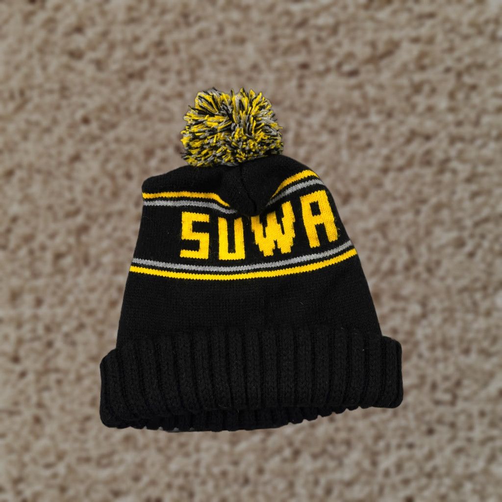 Vintage SOUTHERN UTAH WILDERNESS ALLIANCE Beanie Hat Adult One Size Black Knit Pom - Unisex Adults, Beanie, Casual, Travel Size ONE SIZE - 1 Thumbnail