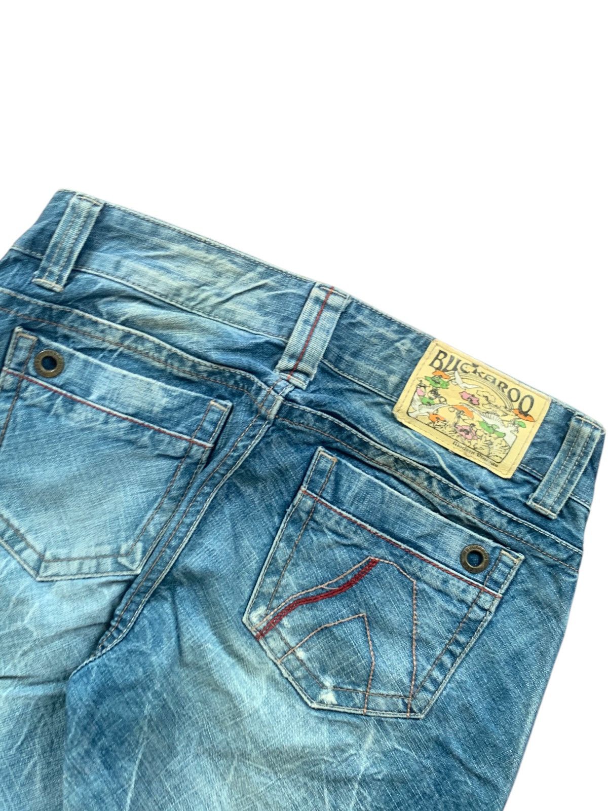 Japanese Brand Super flare BUCKAROO japanese blue levi's faded jeans lgb Size US 29 - 7 Thumbnail