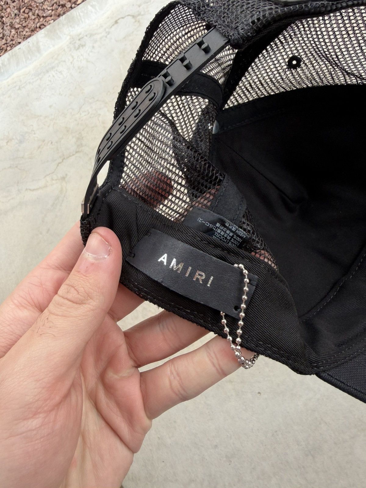 Amiri Amiri MA Logo Trucker Hat Black Green Brand New Size ONE SIZE - 7 Thumbnail