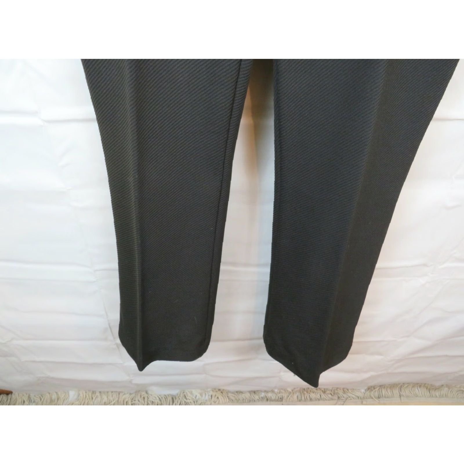 Vintage VINTAGE International Pants Work twill 40 Black Zip Belts Loops Straight Men's Regular Chino Cotton Blend Front Flat Workwear Control US Japan Size US 40 / EU 56 - 3 Thumbnail