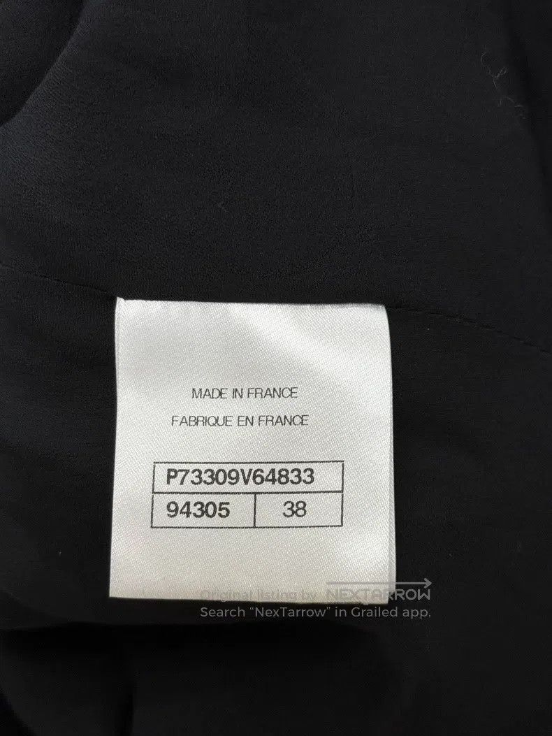 Chanel Chanel 22B pink collar black velvet mid-length jacket Size XS / US 0-2 / IT 36-38 - 5 Thumbnail