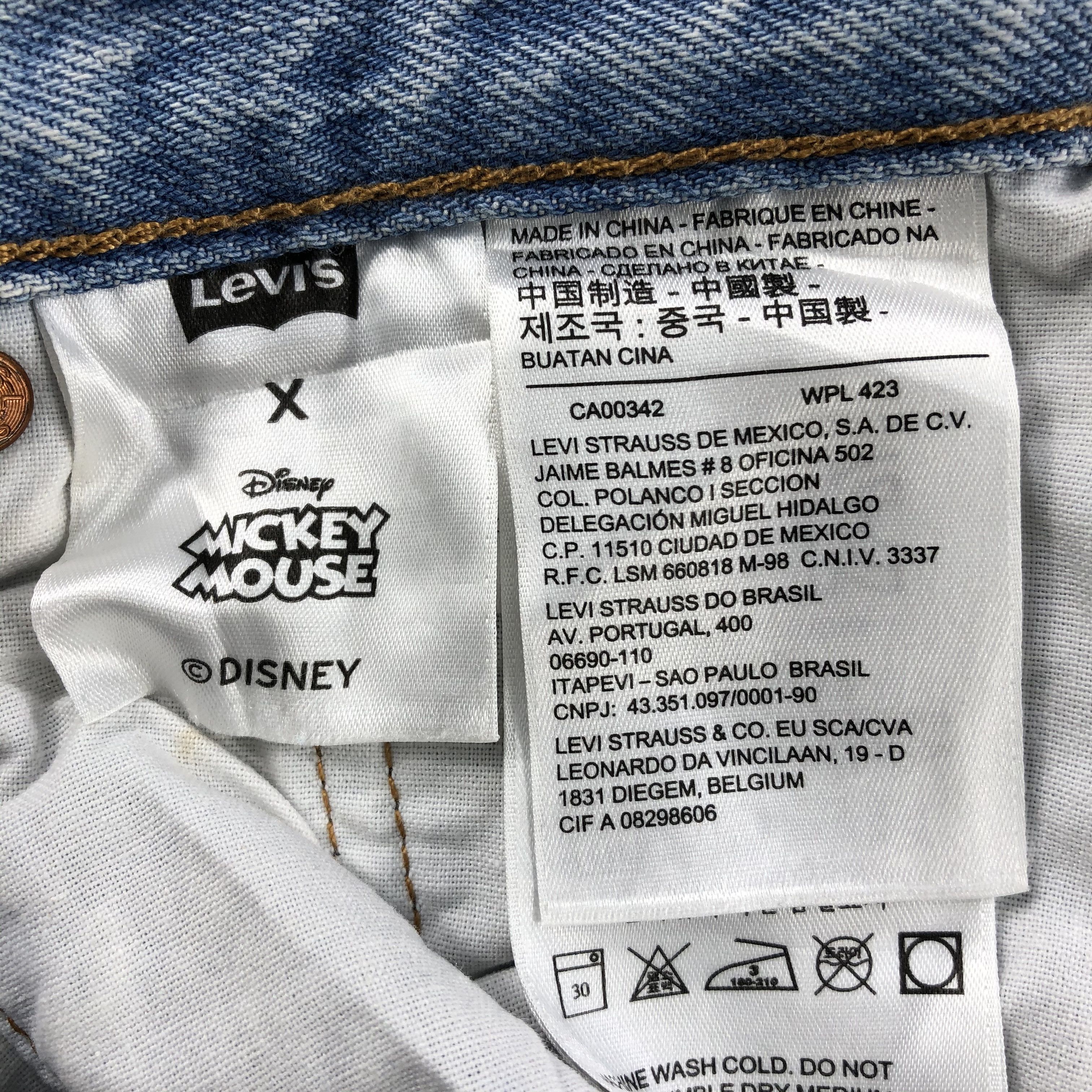 Levi's Levis 501 x Mickey Mouse Jeans-JM1436 Size US 28 / EU 44 - 8 Thumbnail