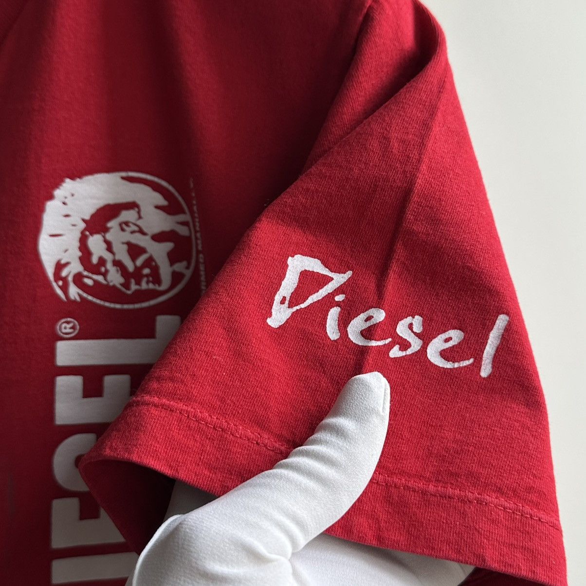 Diesel × Vintage VINTAGE Y2K DIESEL BIG LOGO TEE Size US L / EU 52-54 / 3 - 8 Thumbnail