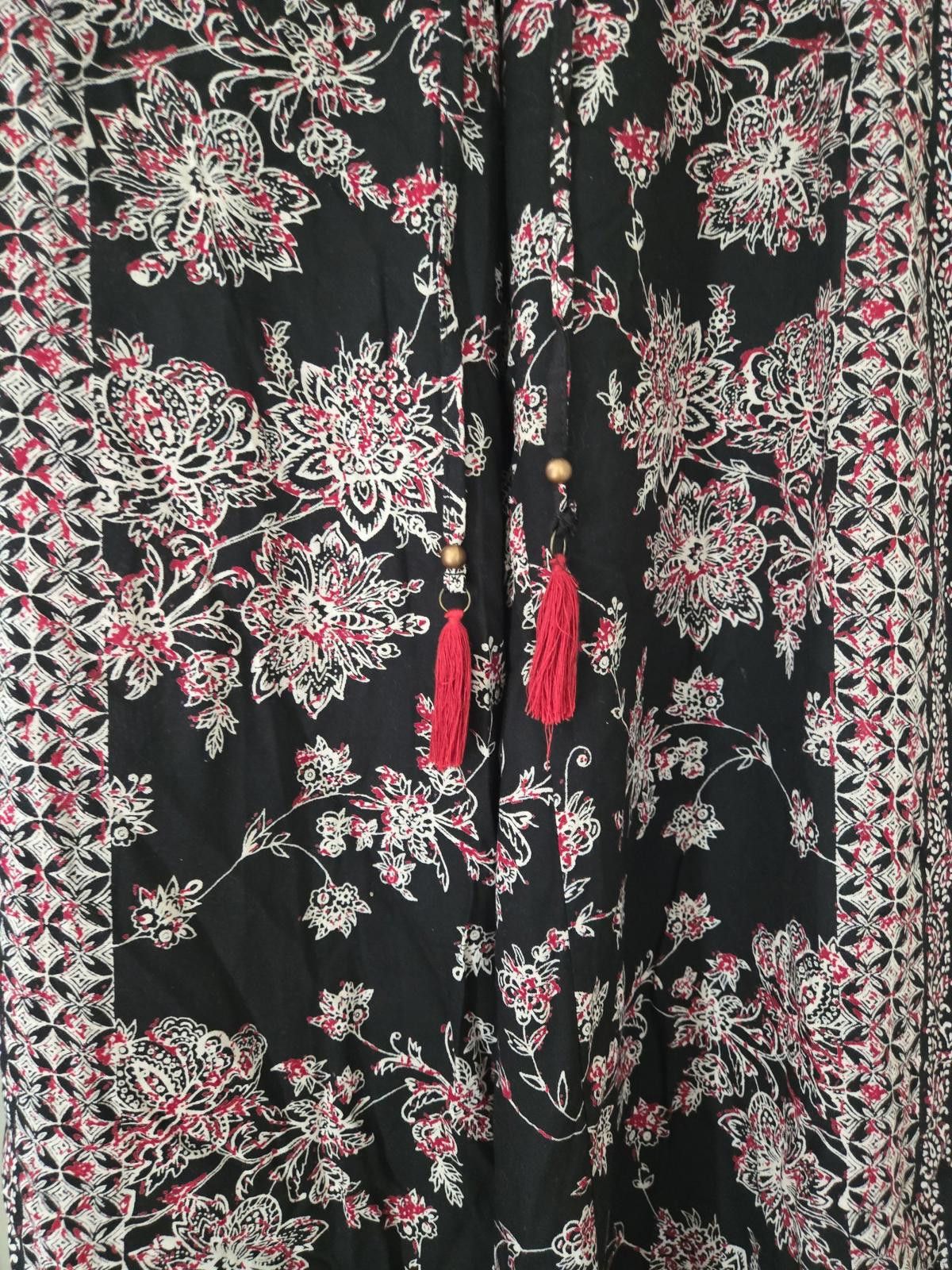 Other Francesca's Collection Flowy Wide Leg Boho Pants Size 28" / US 6 / IT 42 - 2 Thumbnail