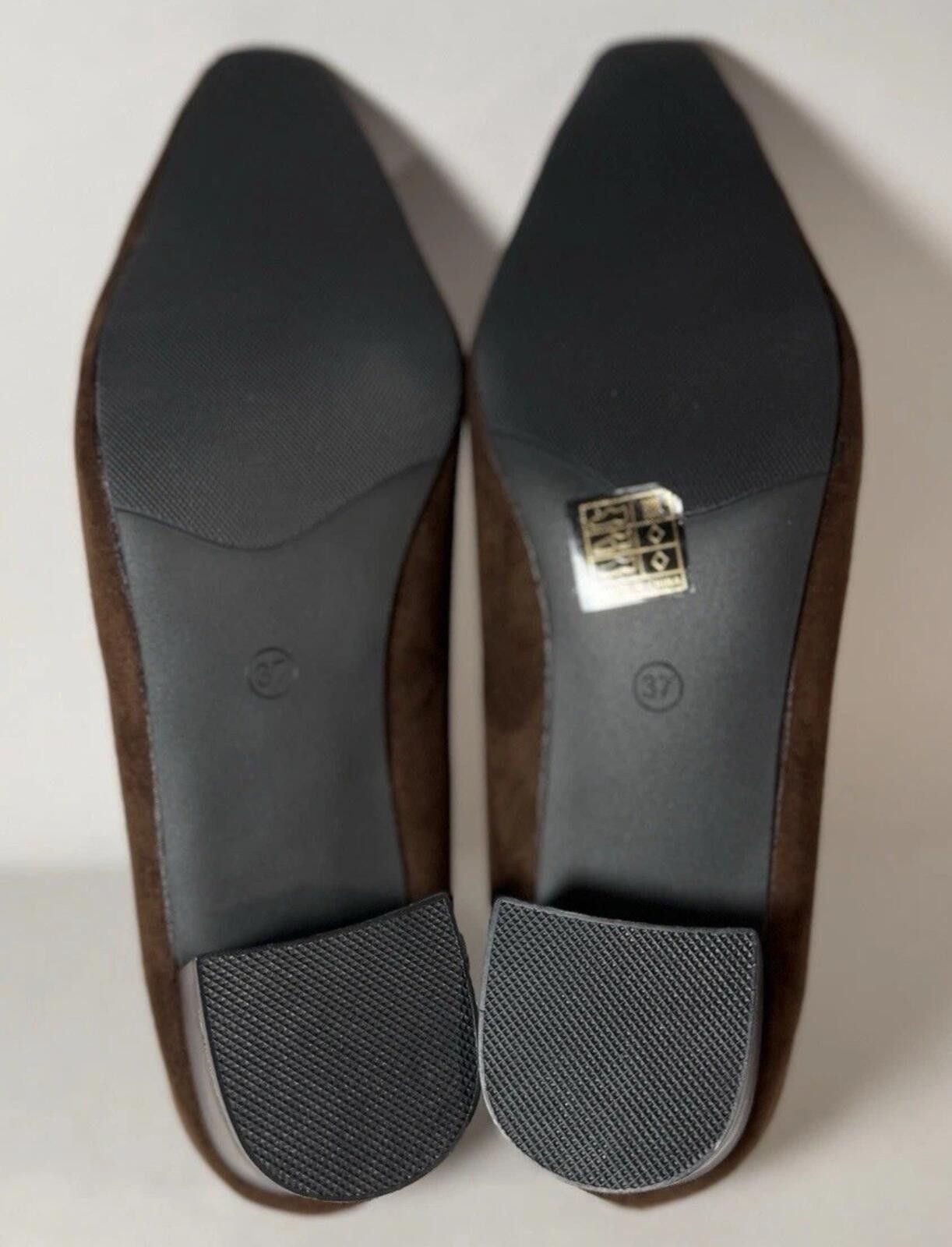 Other Love Fashion 7 - Mid Block Heel Pumps - Brown - NEW- EU37 Size US 6.5 / IT 36.5 - 5 Thumbnail