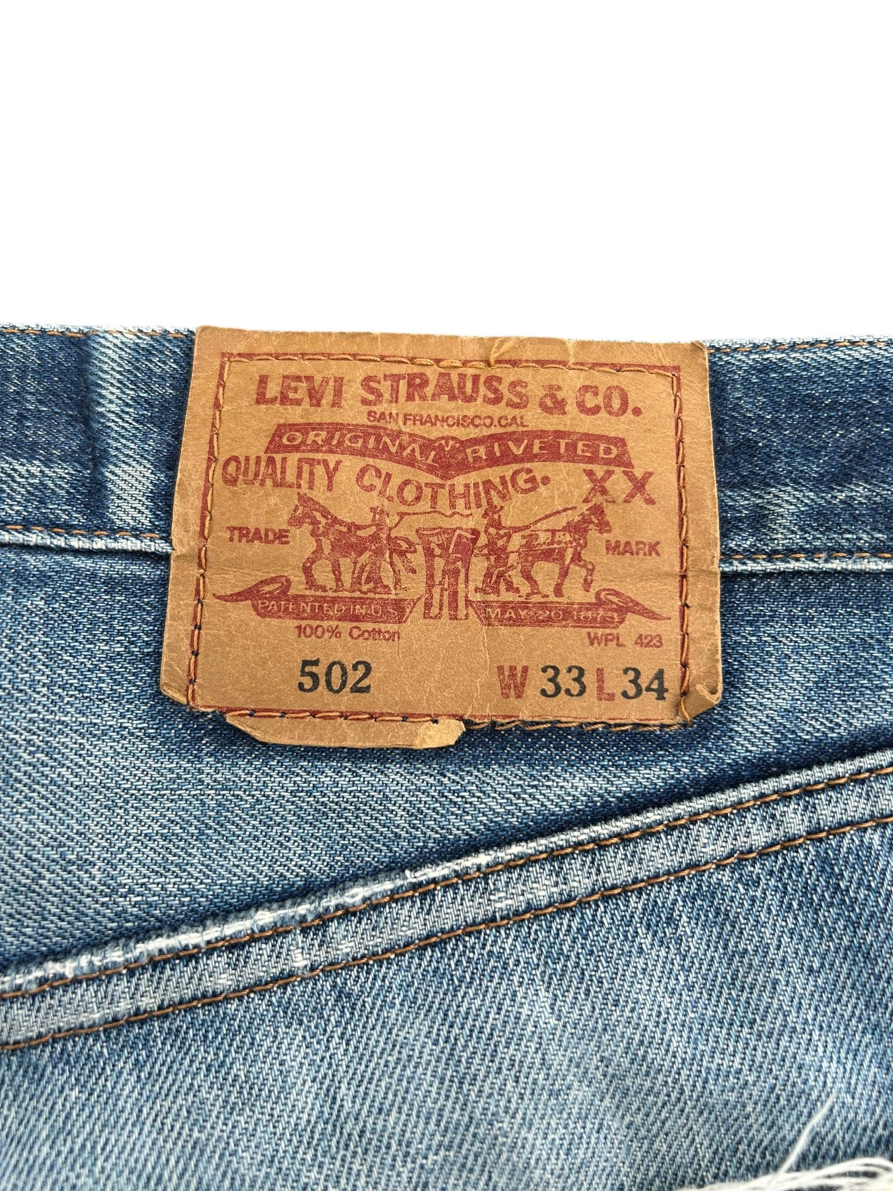 Japanese Brand × Kapital × Vintage THRASHED Vintage Levi's big E Reconstructed Repair Denim Size US 33 - 15 Thumbnail