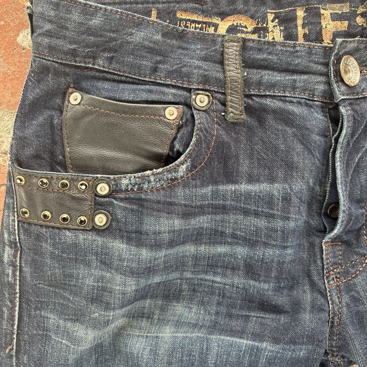 Guess Y2K Studded Premium Guess Rebel Jeans Size US 33 - 2 Thumbnail