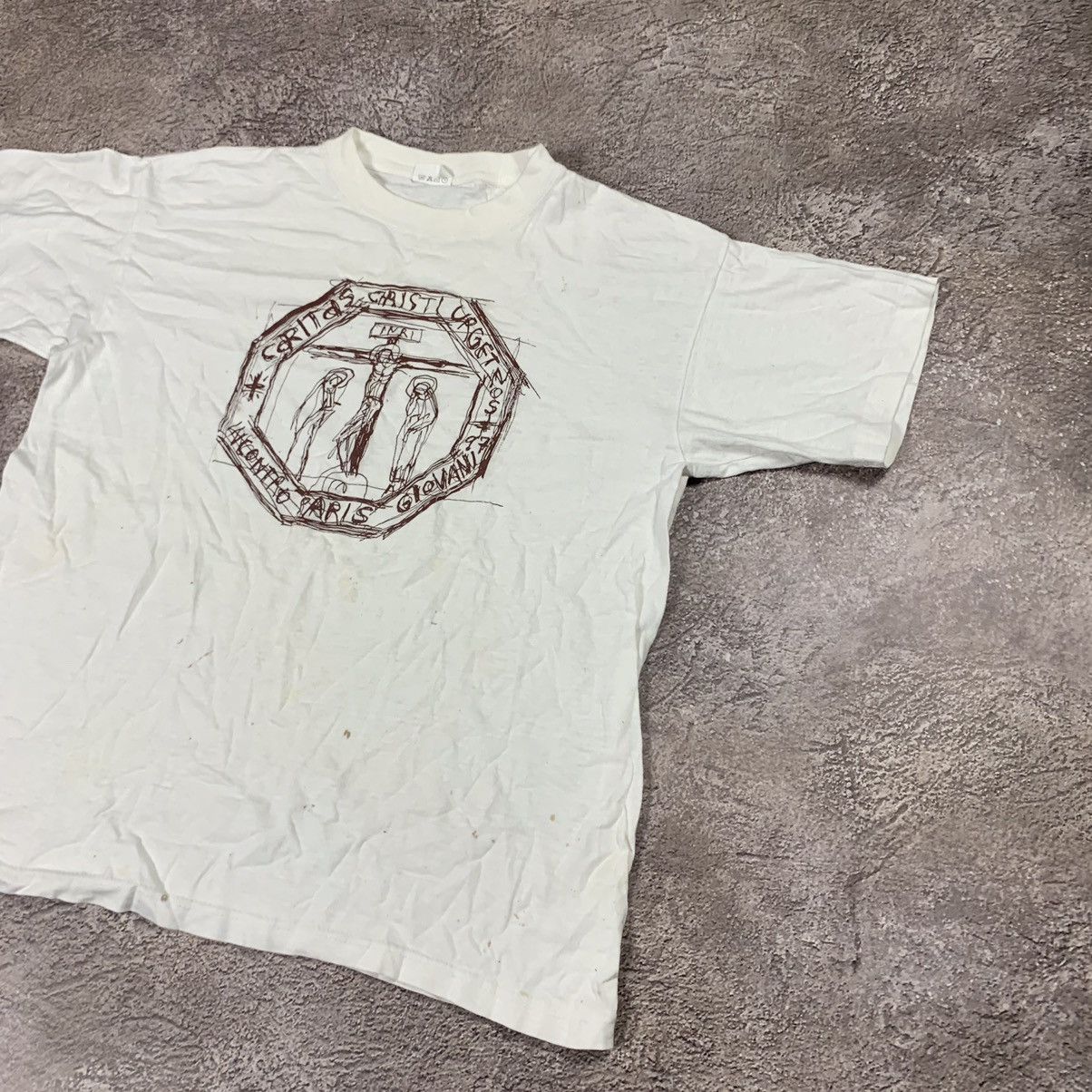 Vintage Vintage Y2K Sun Faded Graphic Tee Religion Paris Giovani S Size US S / EU 44-46 / 1 - 2 Thumbnail