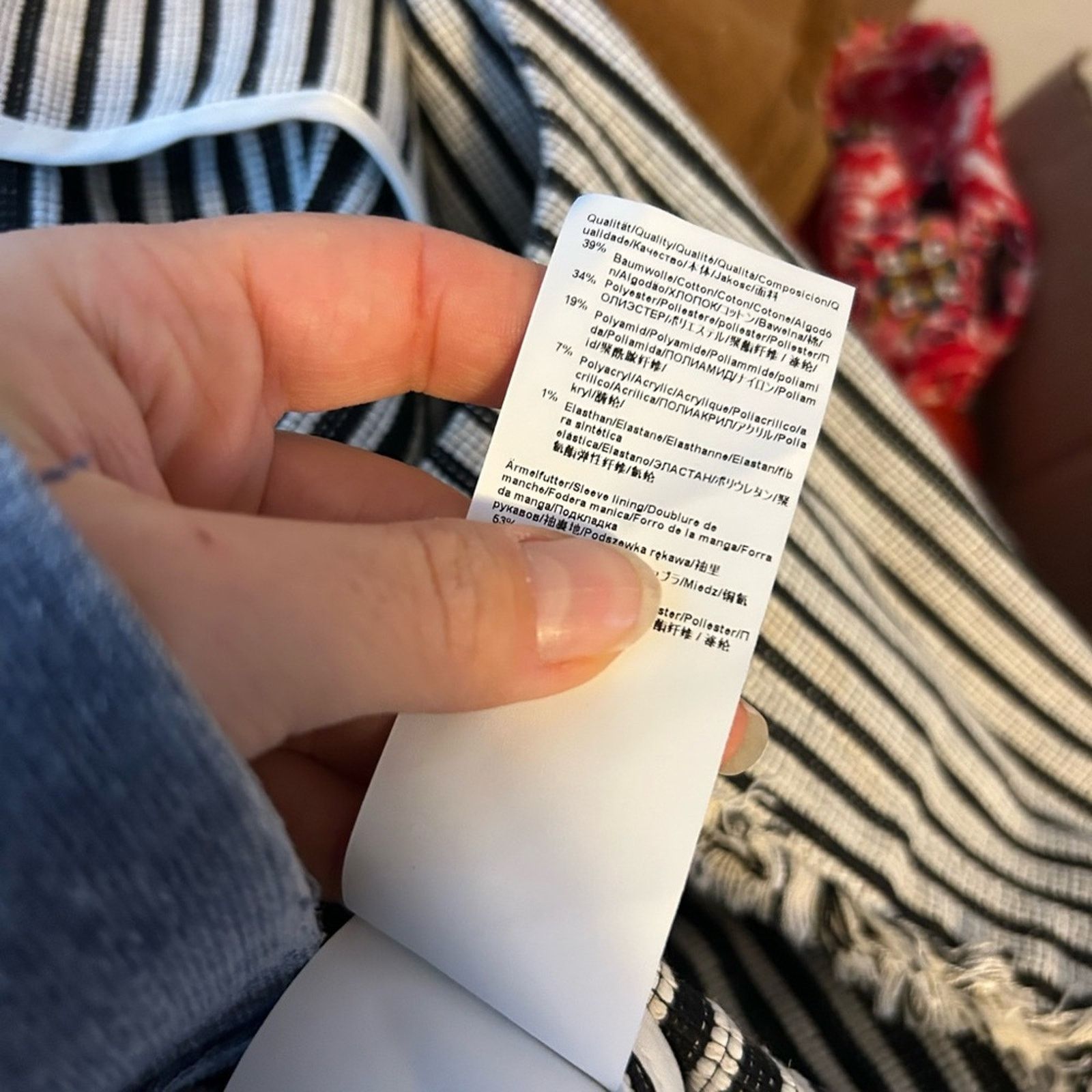 Hugo Boss Hugo Boss Striped Black and White Tweed Open Front Jacket Size L / US 10 / IT 46 - 5 Thumbnail
