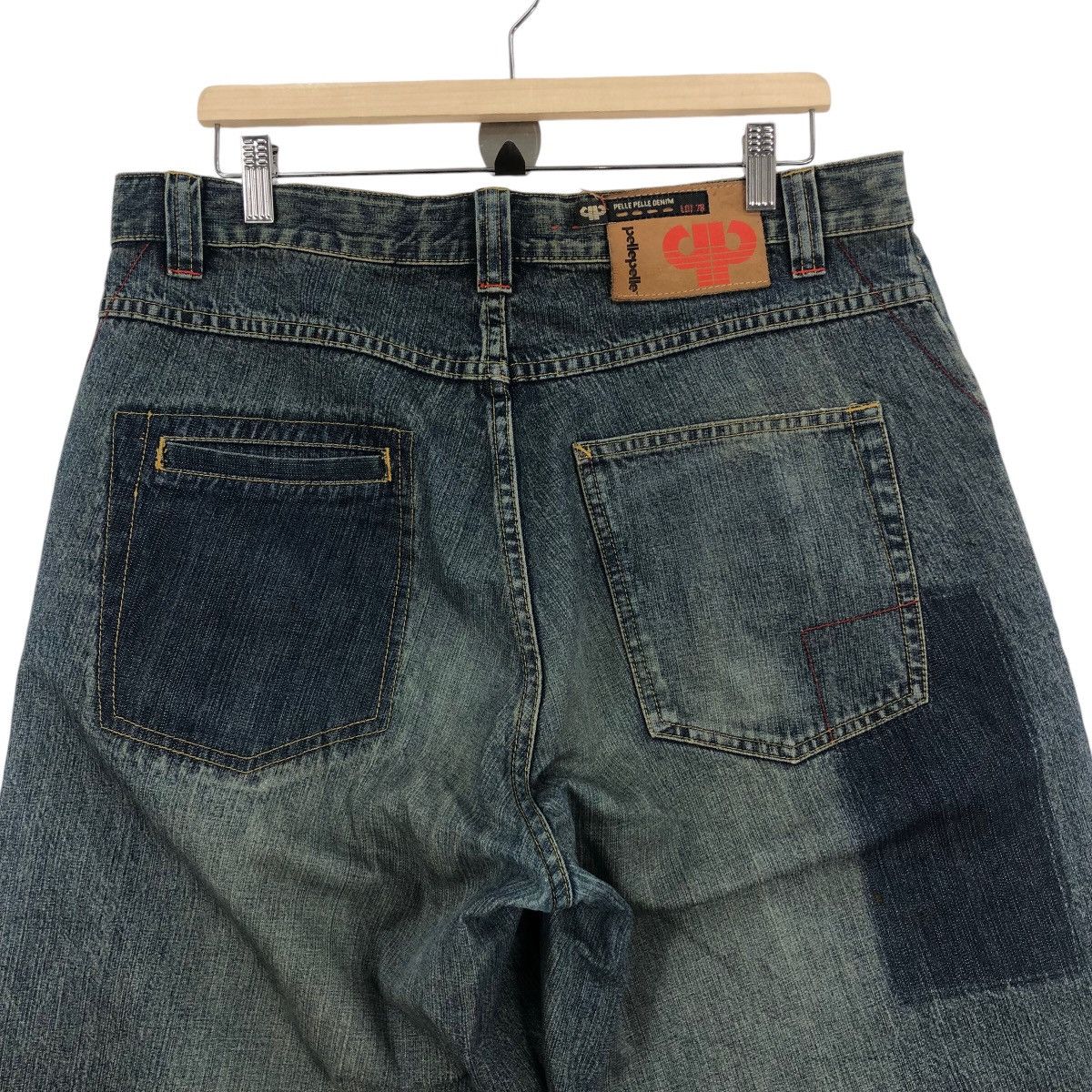 Pelle Pelle PELLE PELLE By Marc Buchanan Baggie Denim Pants Size US 36 / EU 52 - 5 Thumbnail