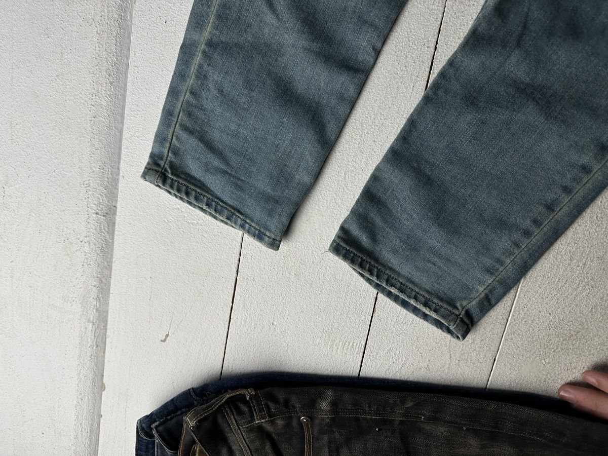 Armani 🚨 ARMANI JEANS WOMEN BLUE DENIM PANTS RINGSTONES Y2K Size 27" / US 4 / IT 40 - 5 Thumbnail