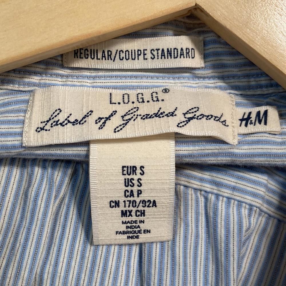 H&M H&M l Pinstripe Button Up Shirt Size Small Size 36R - 7 Thumbnail