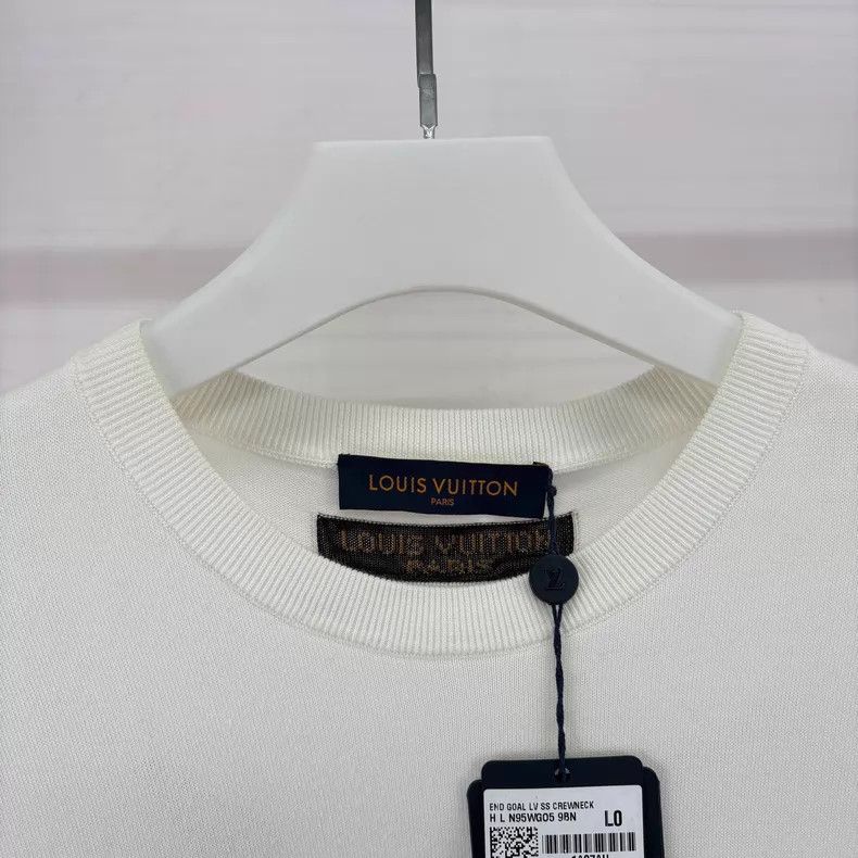 Louis Vuitton Louis Vuitton Twisted large logo knit short sleeves Size US L / EU 52-54 / 3 - 4 Thumbnail