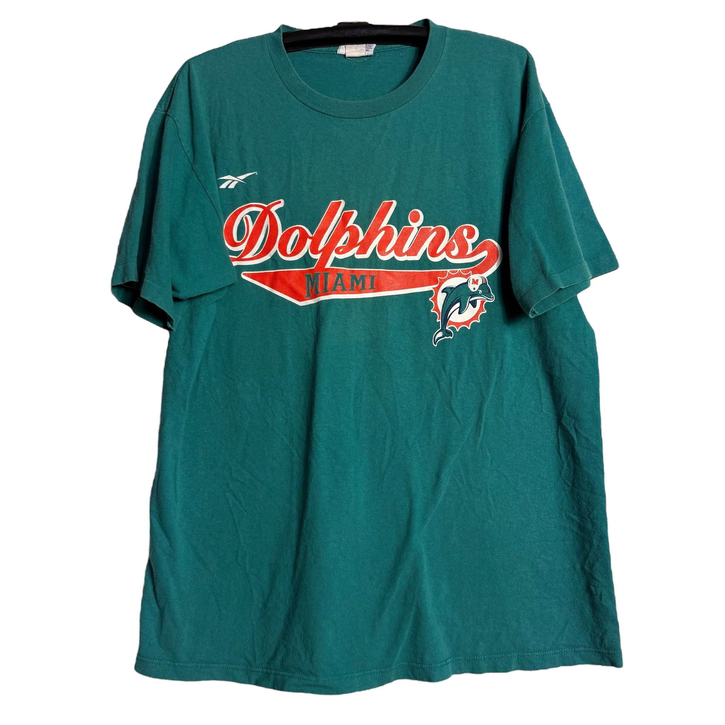 NFL 🔥RARE🔥Vintage Reebok Miami Dolphin NFL Pro Line T-shirt Size US L / EU 52-54 / 3 - 1 Thumbnail