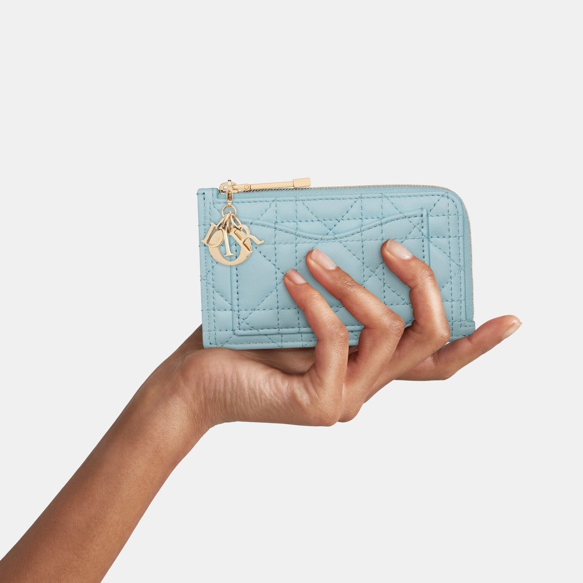 Dior o1bcso1str0226 Size:OS/Cosmos Zipped Card Holder in Blue Size ONE SIZE - 5 Thumbnail