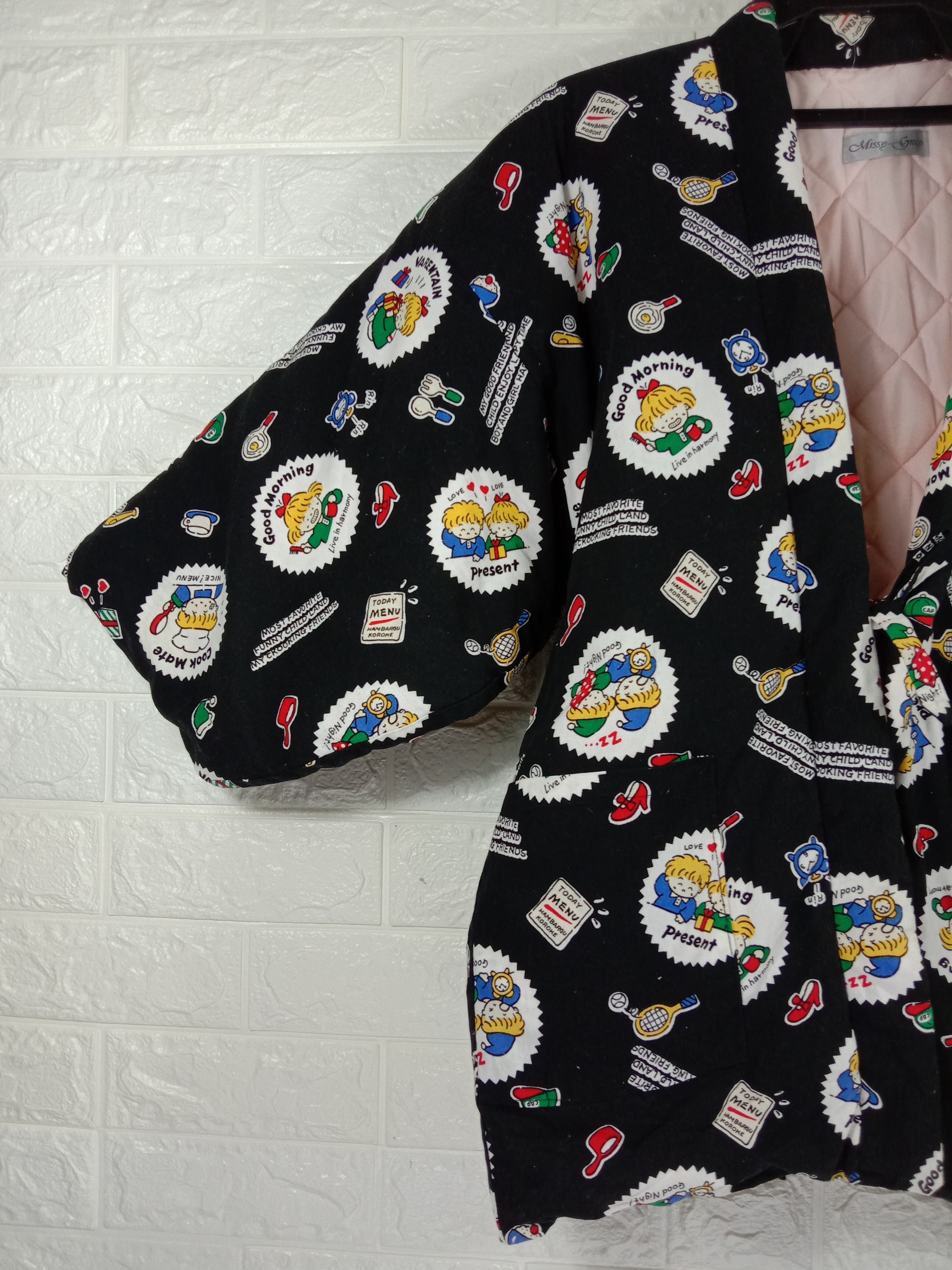 Japanese Brand Vintage Japanese Kimono Over Printed Puffer Cardigan Size US XL / EU 56 / 4 - 3 Thumbnail