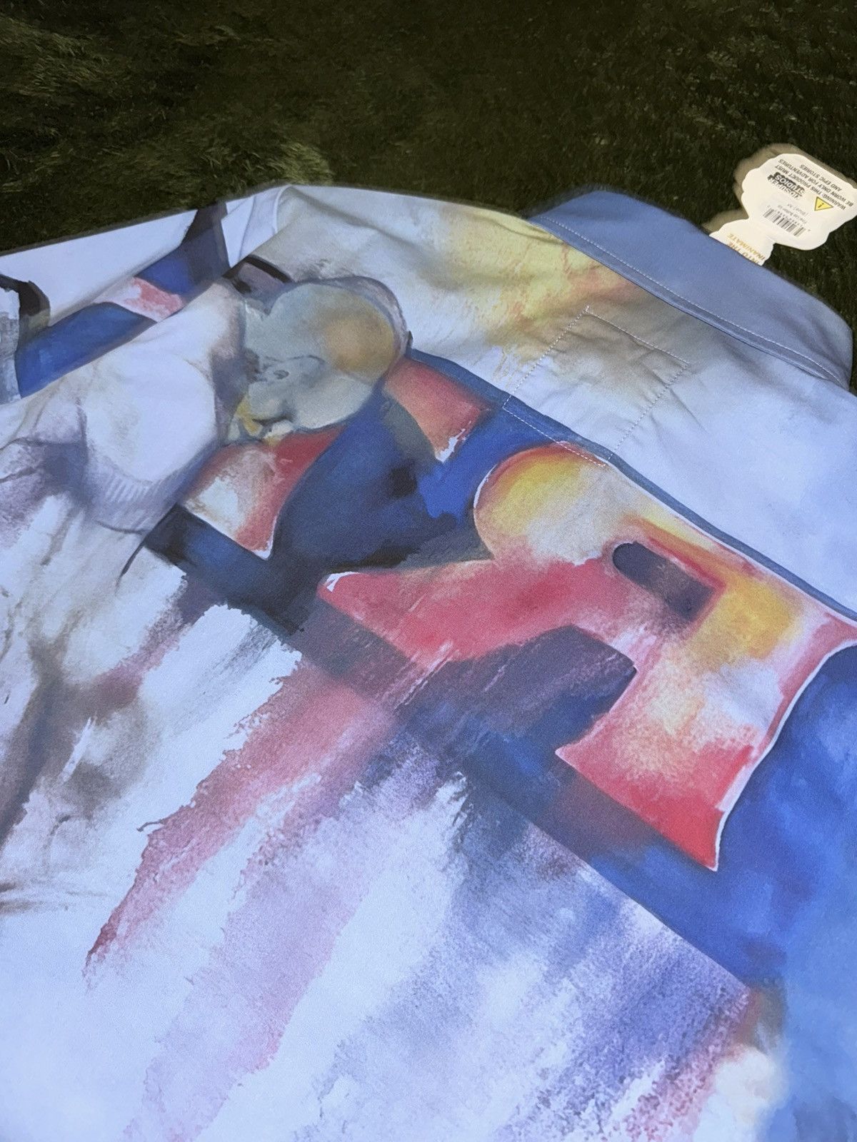 KidSuper [M] KIDSUPER studio Portrait Printed Cotton Shirt Blue Size US M / EU 48-50 / 2 - 10 Thumbnail