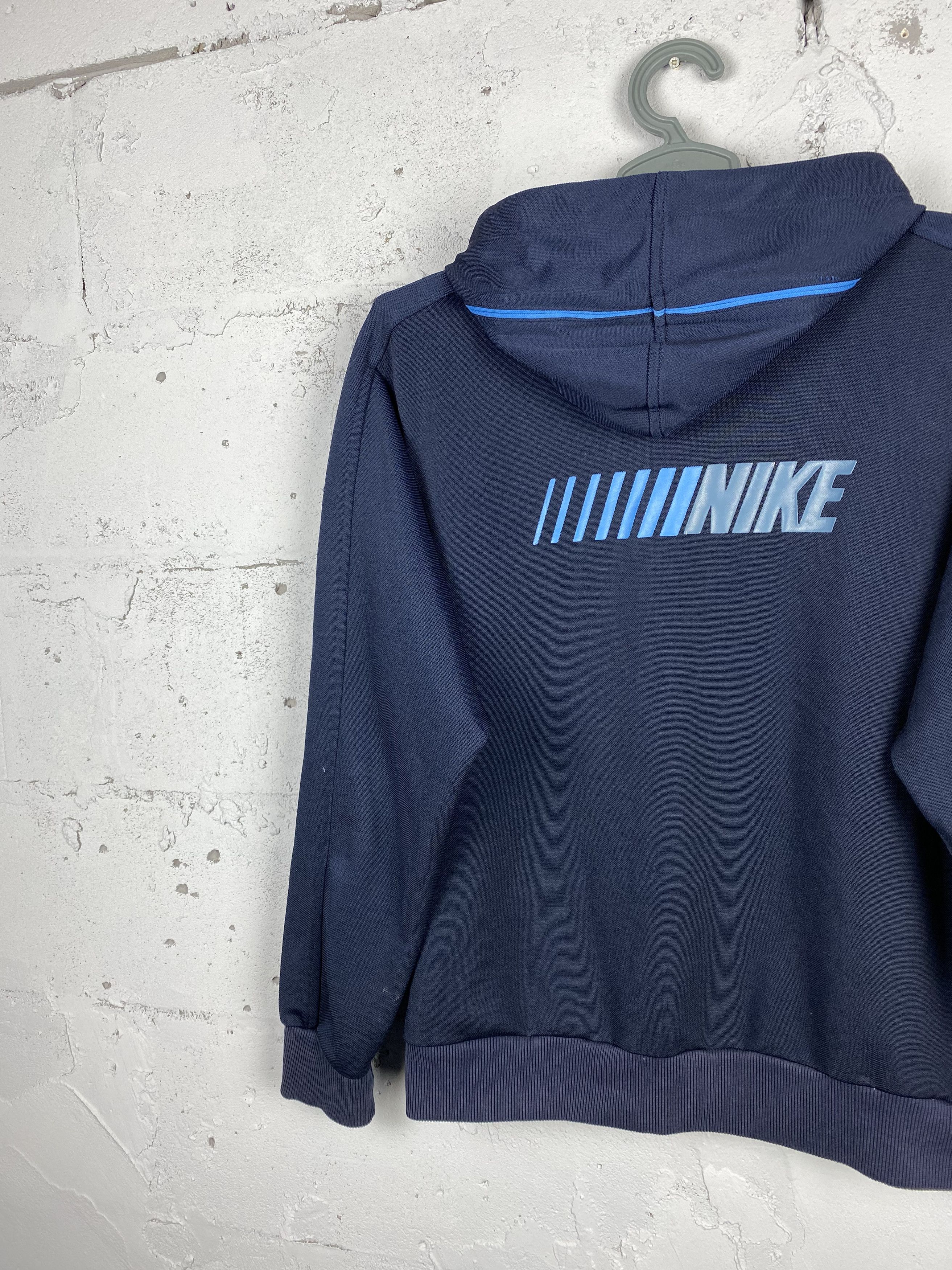 Nike × Vintage Vintage Y2K Big Logo Rare Baggy Zip Up Hoodie 90s Size US M / EU 48-50 / 2 - 12 Thumbnail