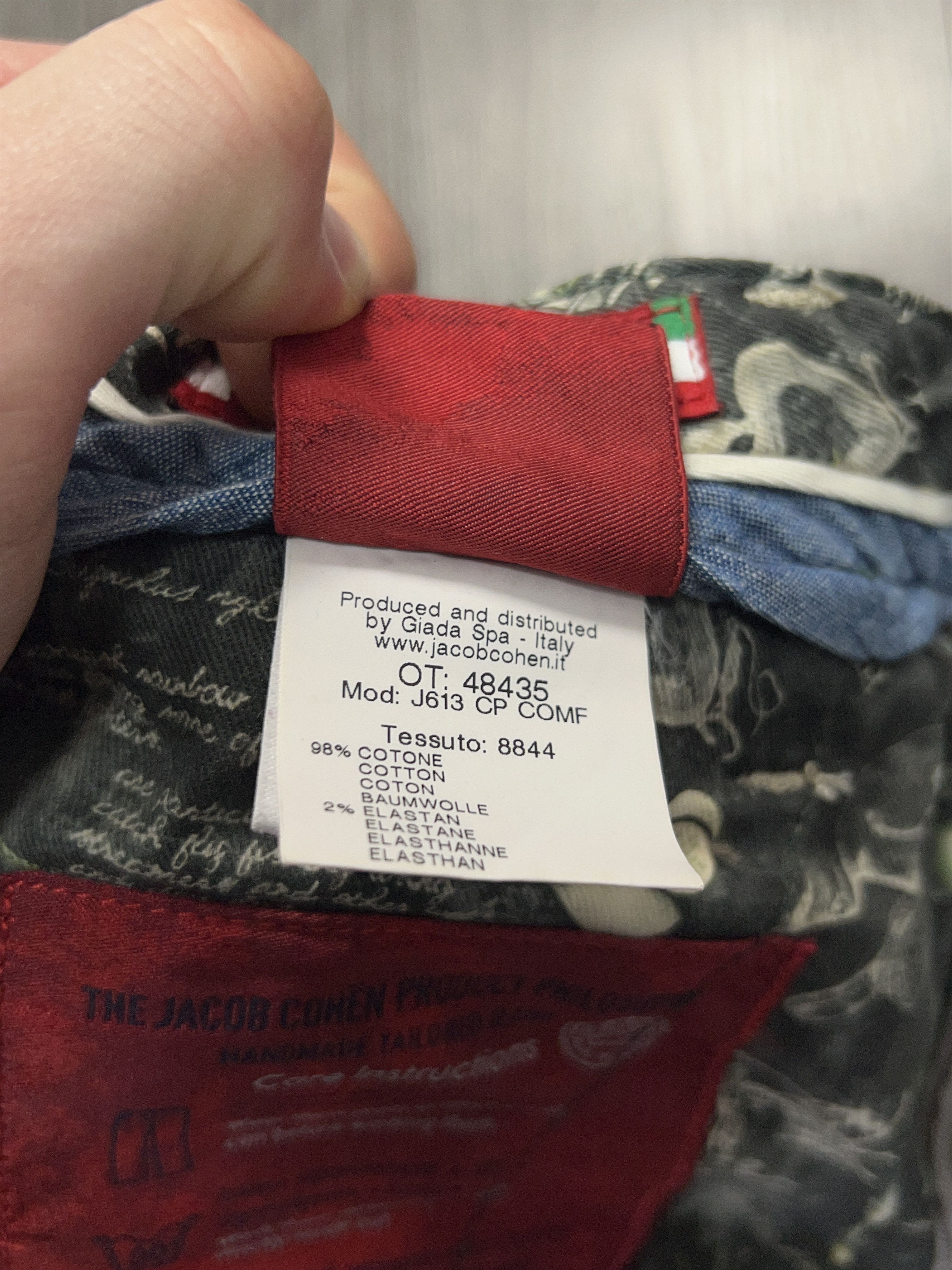 Jacob Cohen 613 CP Denim Cotton Elastane Jeans Pants Trousers Size 31 Size US 31 - 16 Thumbnail