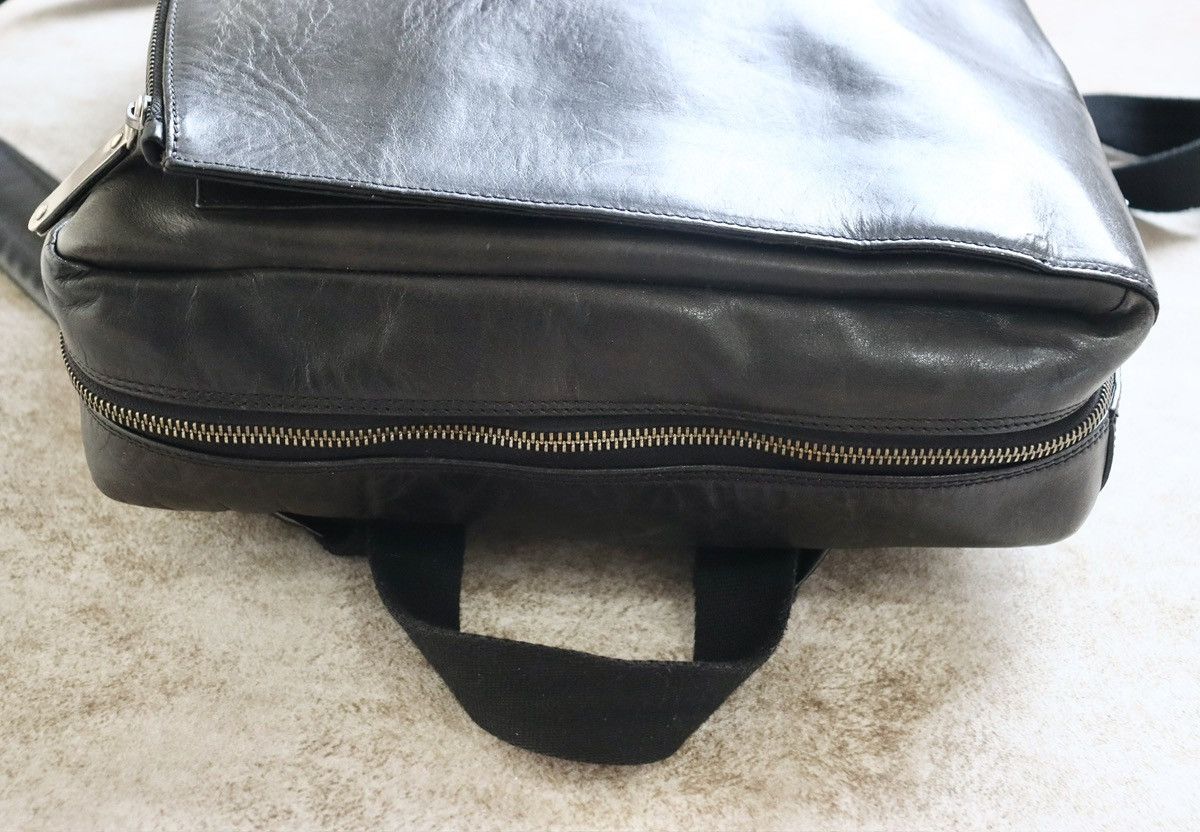 Maison Margiela Maison Martin Margiela Leather Backpack，black Size ONE SIZE - 9 Thumbnail