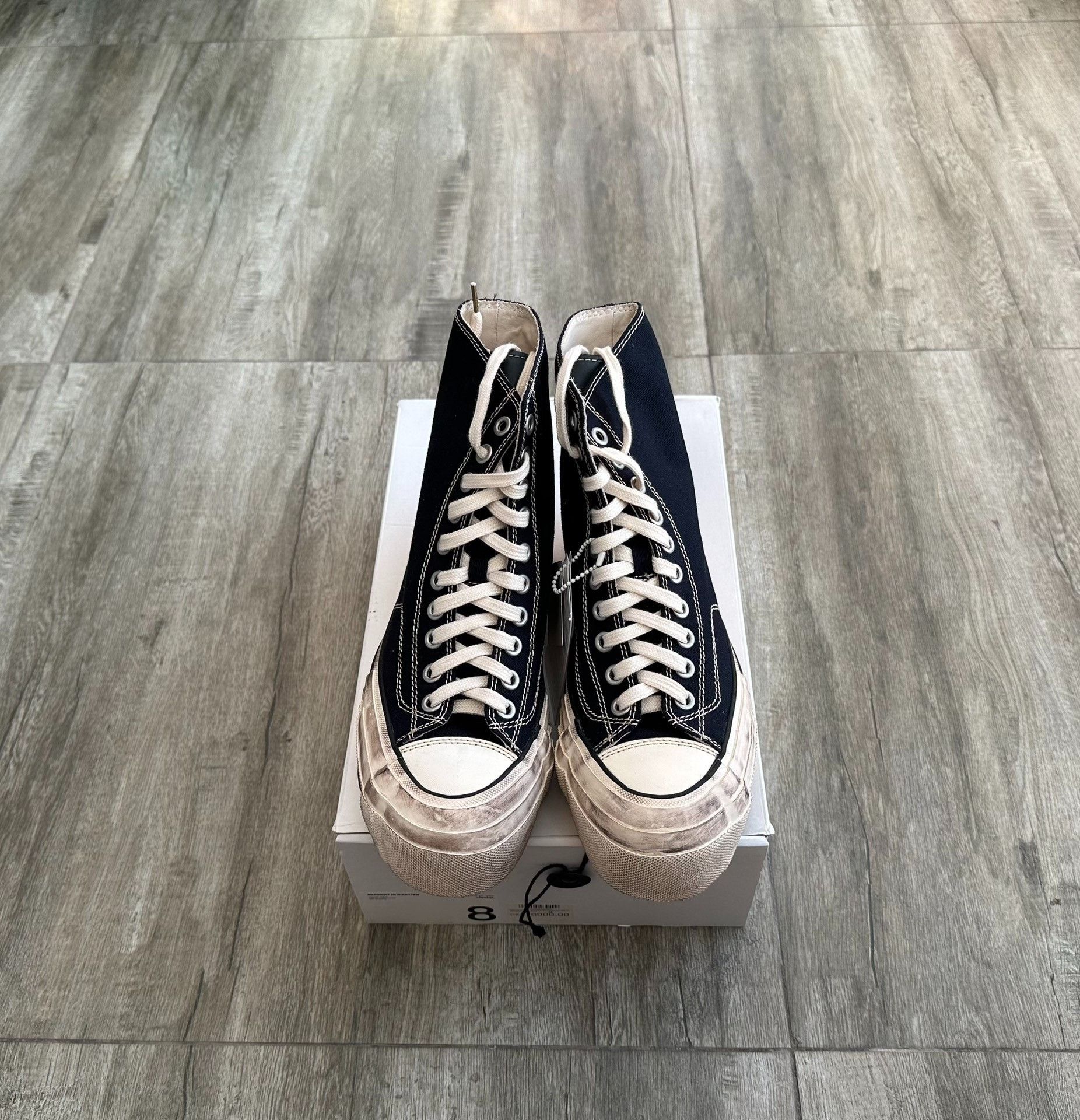 Visvim visvim skagway hi g.patten navy canvas shoes Size US 8 / EU 41 - 1 Thumbnail