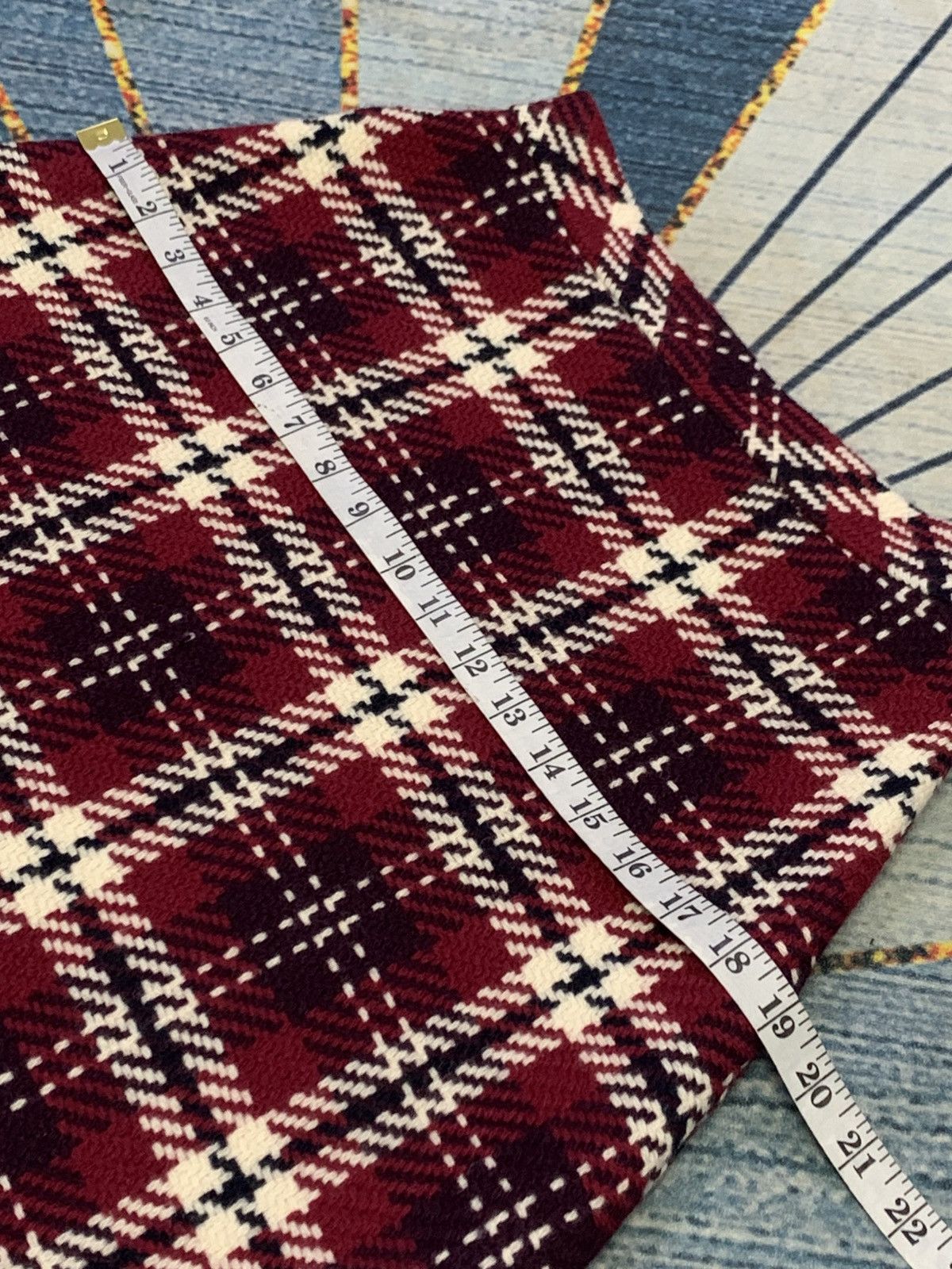 agnes b. AGNES B. Wool Tartan Mini Skirt Size 26" / US 2 / IT 38 - 14 Thumbnail
