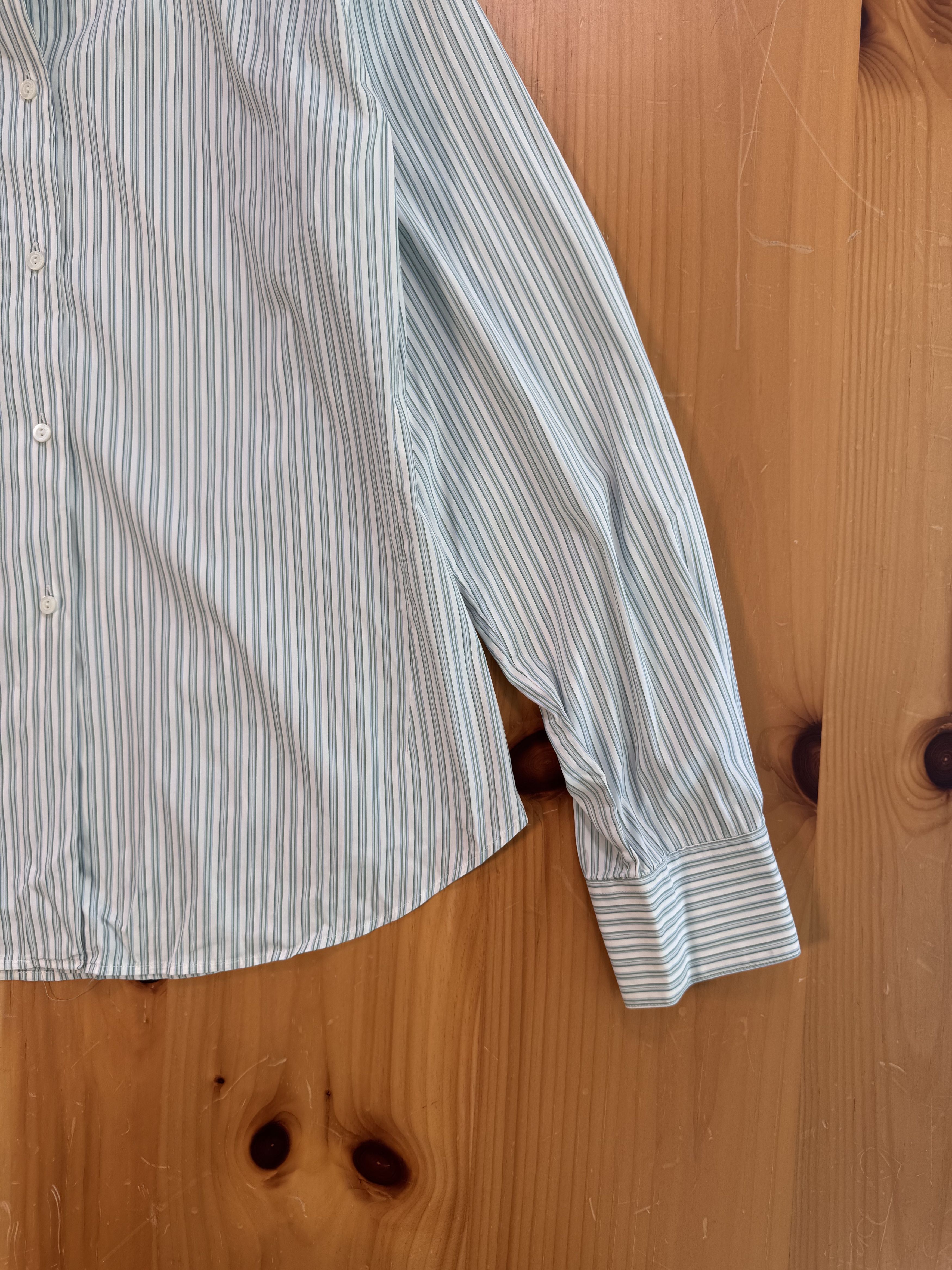 Loro Piana Lora Piana Stripe Dress Shirt Size US M / EU 48-50 / 2 - 2 Thumbnail